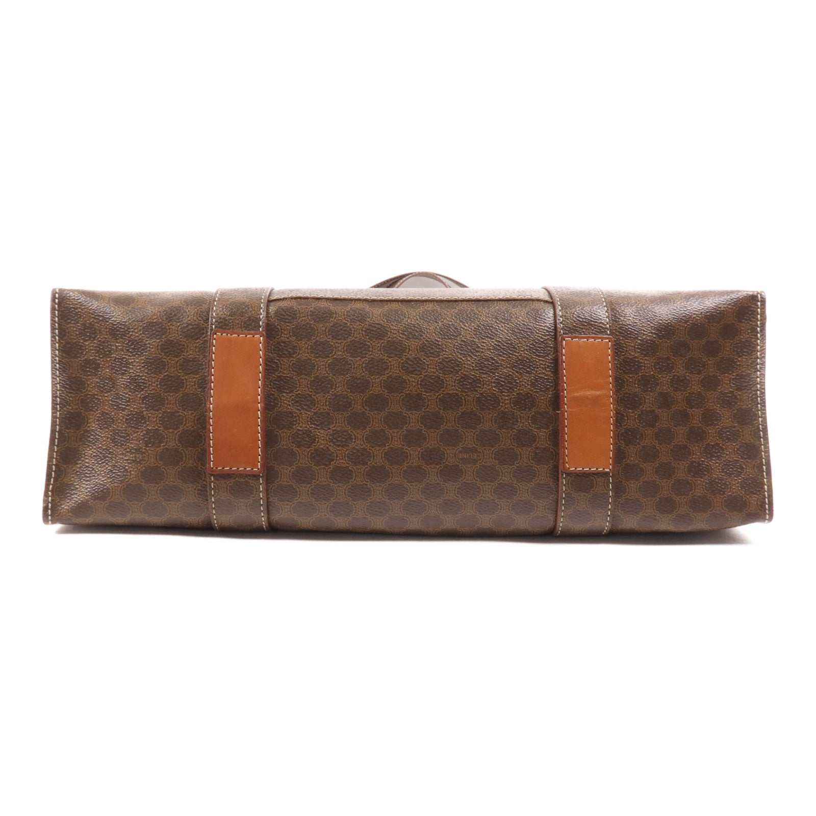 CELINE 塗層帆布Vintage Tote Bag金扣肩背袋