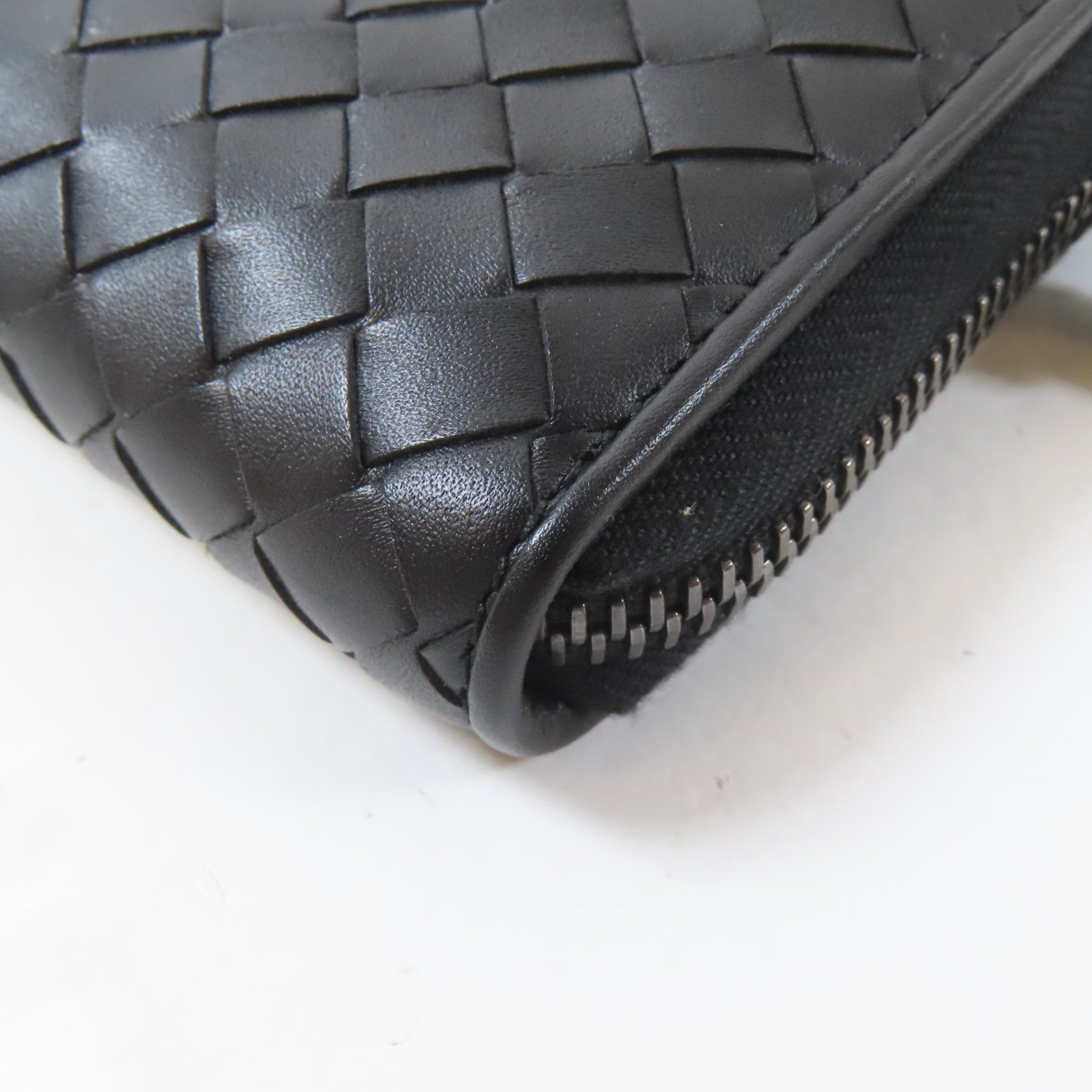 BOTTEGA VENETA 皮革Long Wallet長錢包黑色