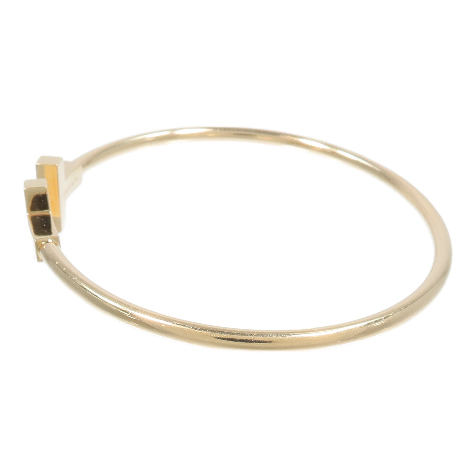 TIFFANY＆CO 18K玫瑰金T Wire手鐲