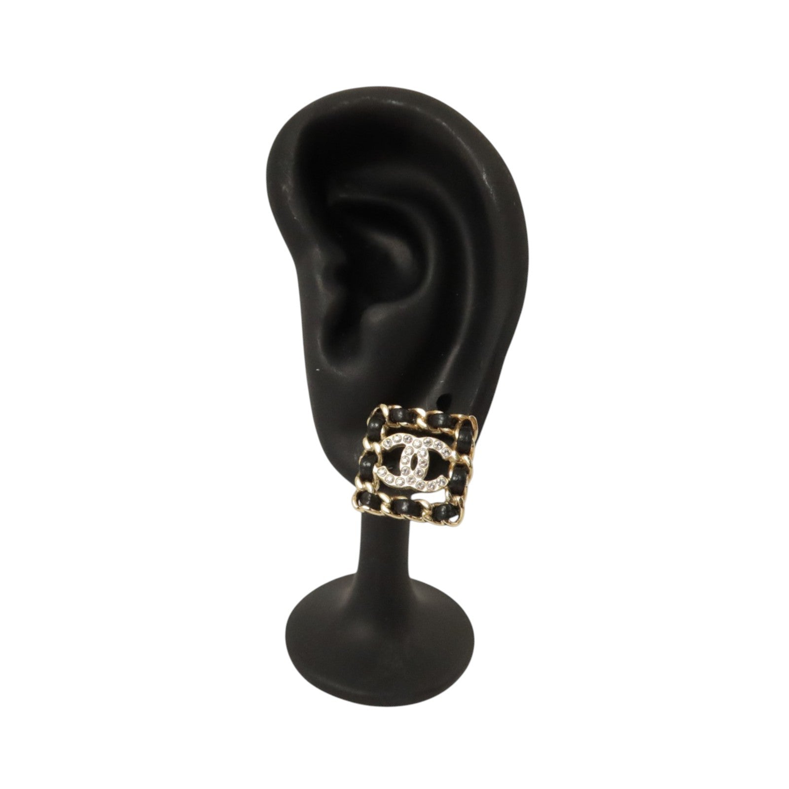 CHANEL 金屬/皮革Earrings耳環