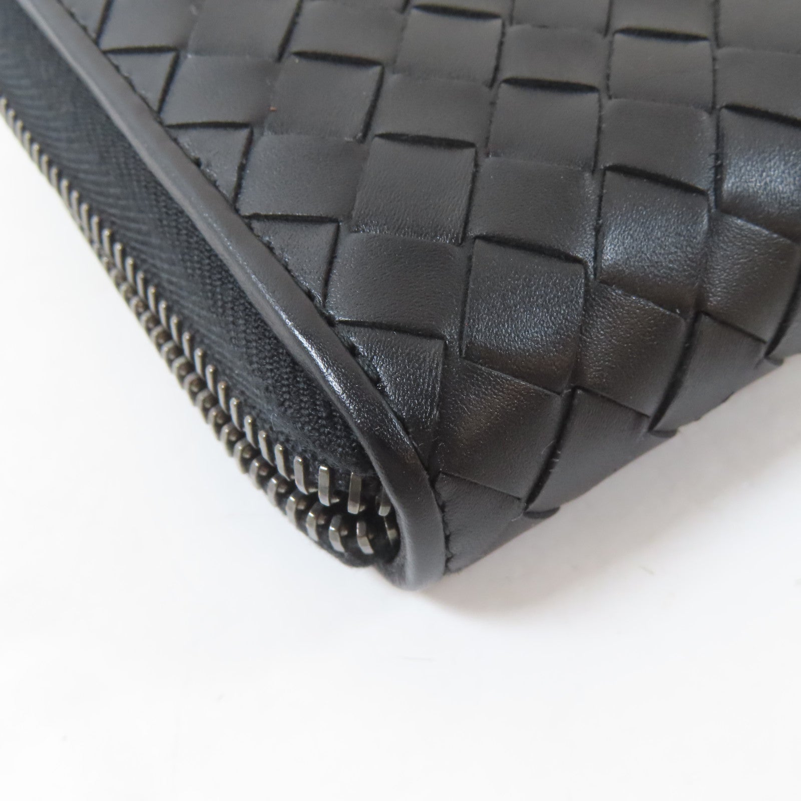BOTTEGA VENETA 皮革Long Wallet長錢包黑色