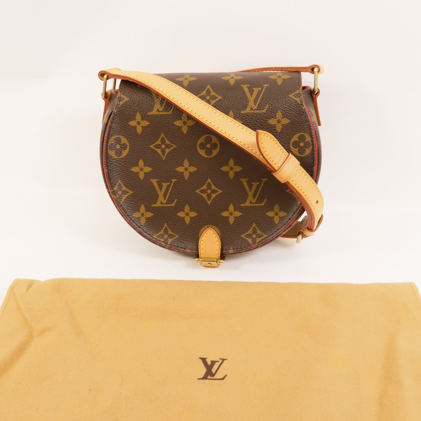 LOUIS VUITTON Monogram Tambourine金扣肩背袋