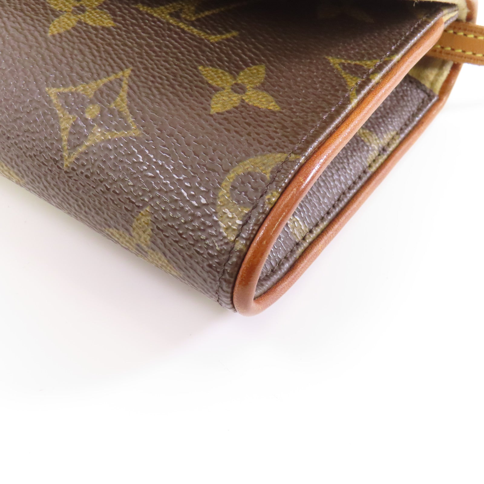LOUIS VUITTON Monogram Pochette Twin GM金扣肩背袋啡色