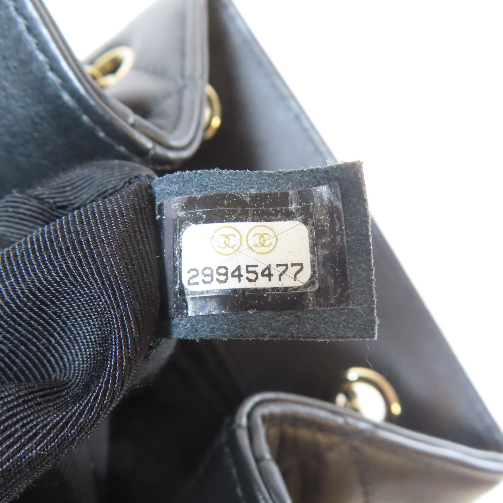 CHANEL 【激減優惠】菱格皮革Chain Shoulder金扣鏈帶肩背袋黑色