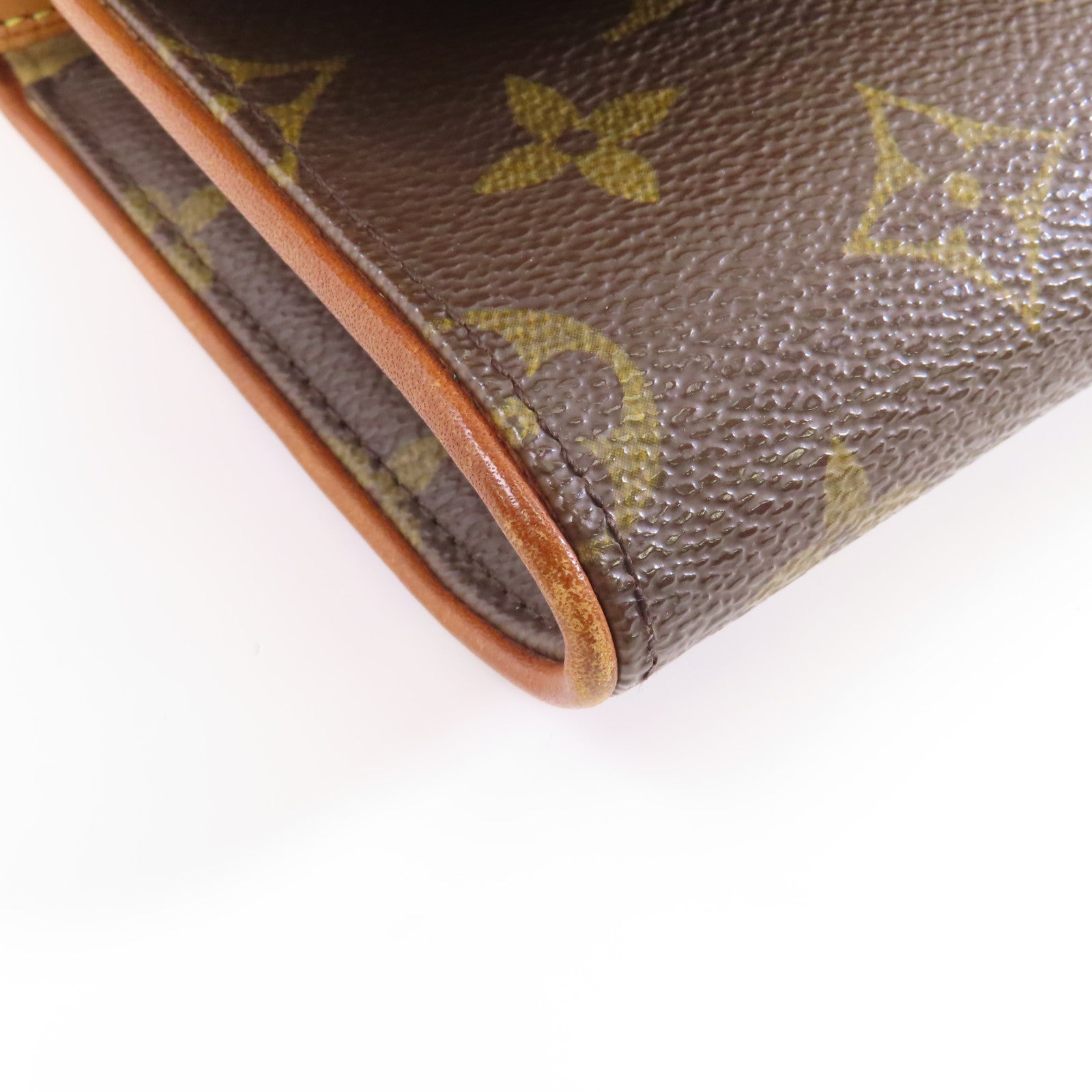 LOUIS VUITTON Monogram Pochette Twin GM金扣肩背袋啡色