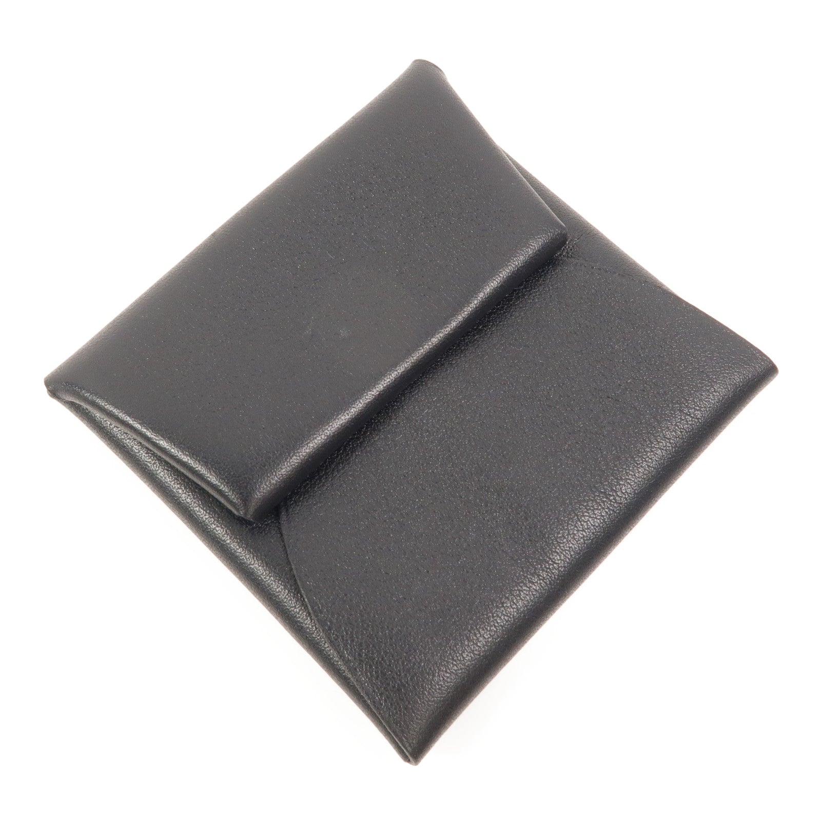 HERMES Swift皮革Bastia零錢包Noir