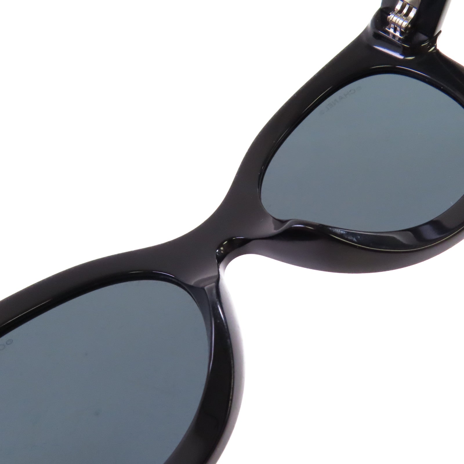 CHANEL PVC/水鑽Sunglasses太陽眼鏡黑色