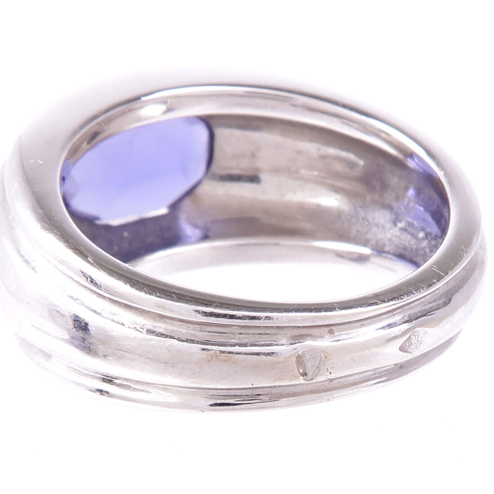 JEWELRY 18K白金Iolite Ring堇青石戒指US#4.75