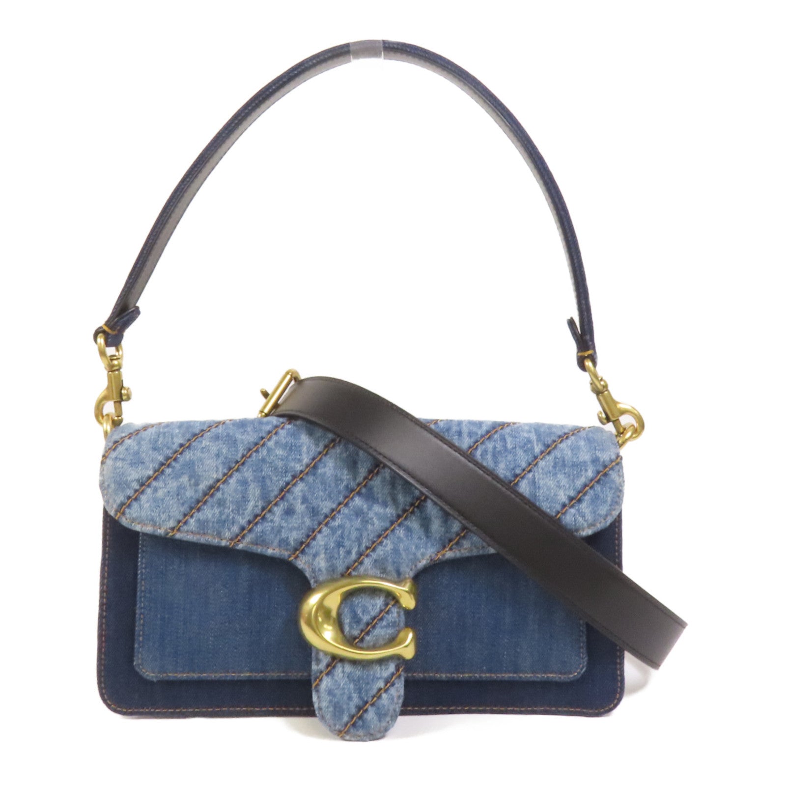 COACH Denim Tabby Bag金扣肩背袋