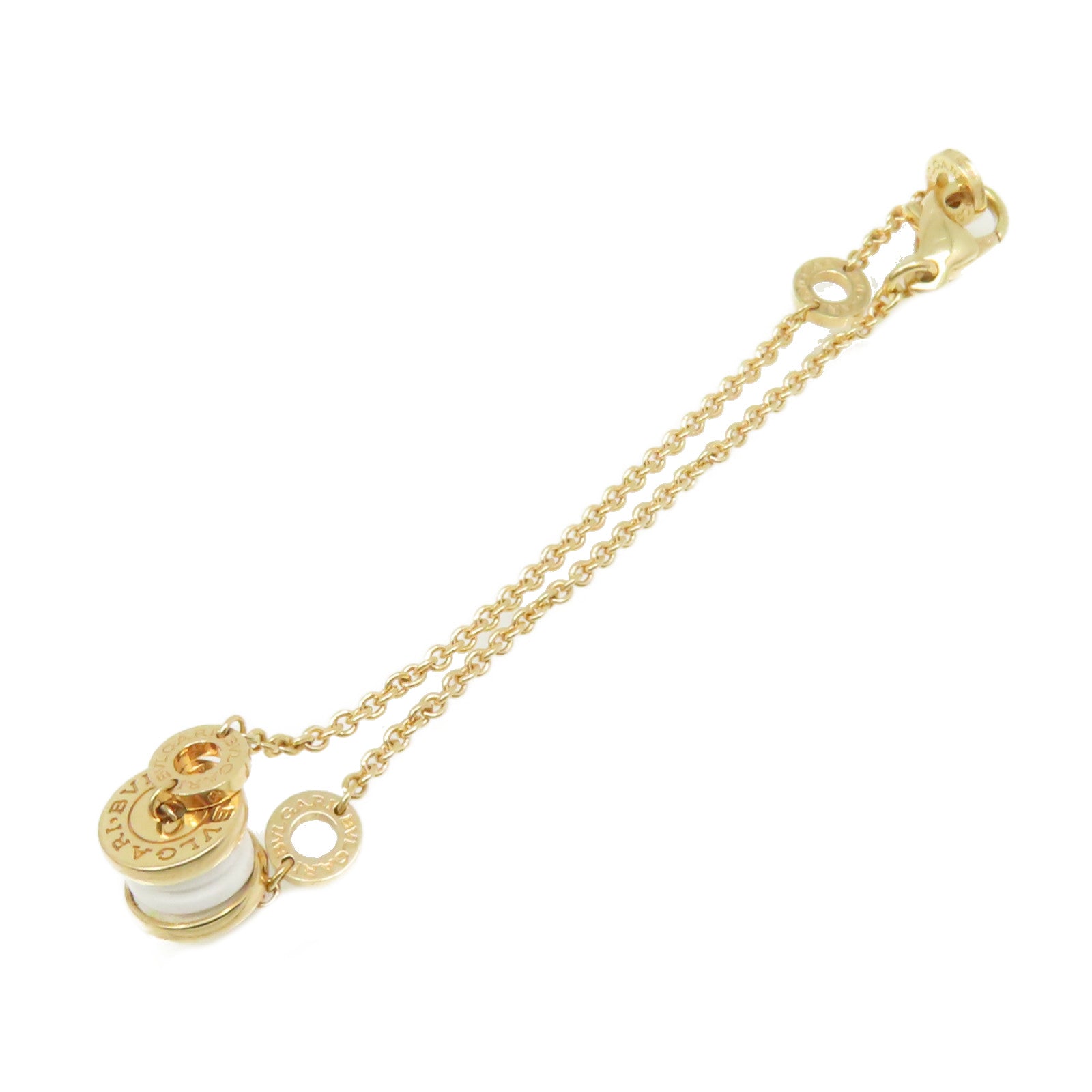 BVLGARI 【激減優惠】18K黃金/陶瓷B.zero1 Bracelet手鏈金色/白色