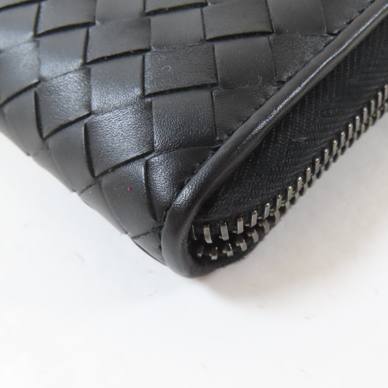 BOTTEGA VENETA 皮革Long Wallet長錢包黑色