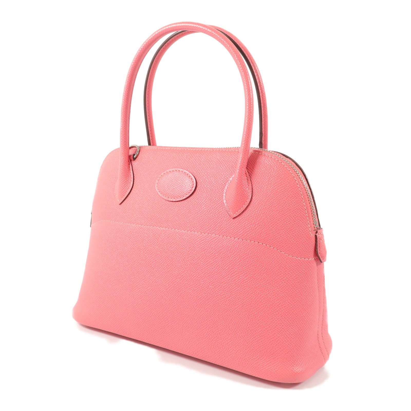 HERMES Epsom皮革Bolide 27手挽肩背兩用袋Rose Azalee