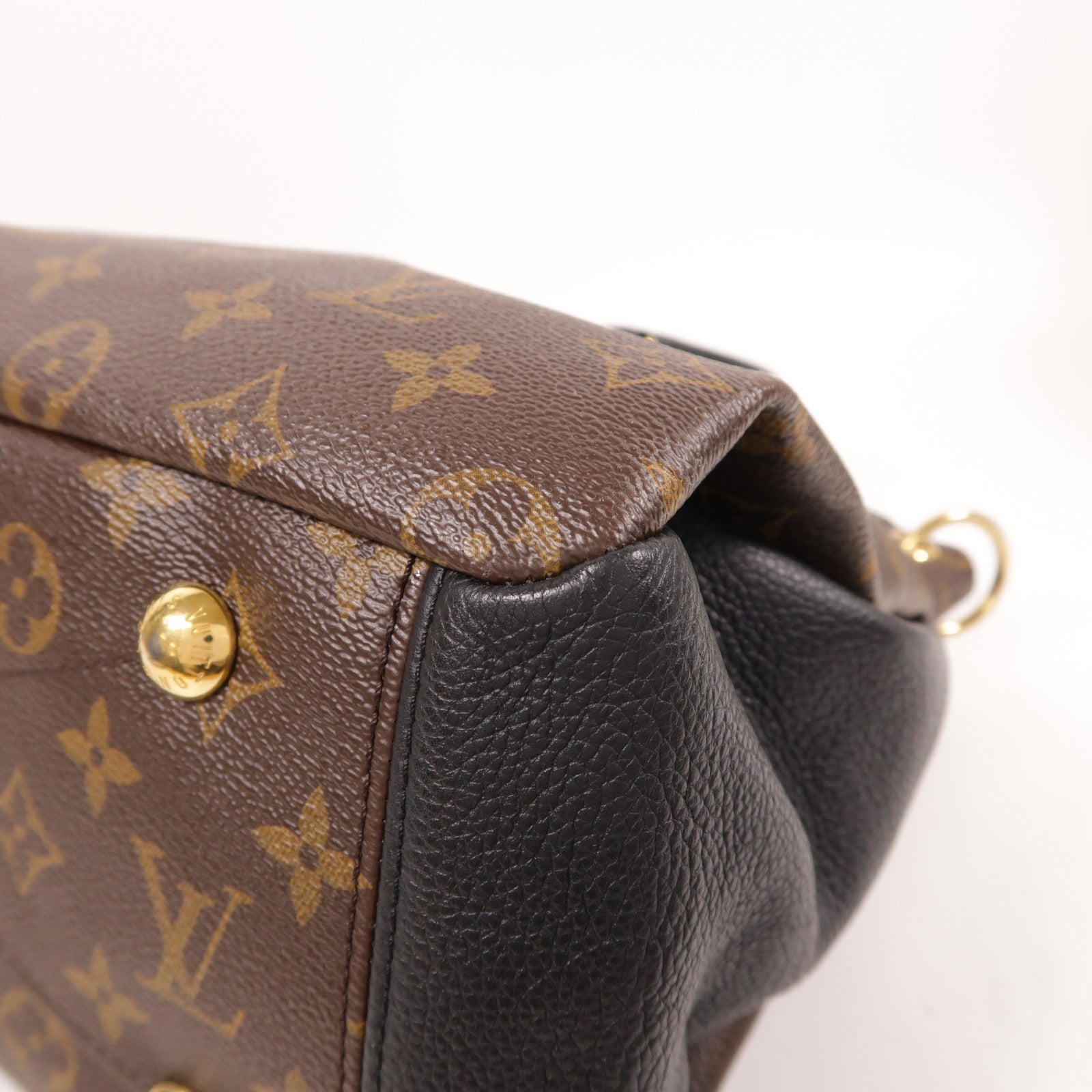 LOUIS VUITTON LV GHW Pallas Shoulder Bag Monogram Brown/Black