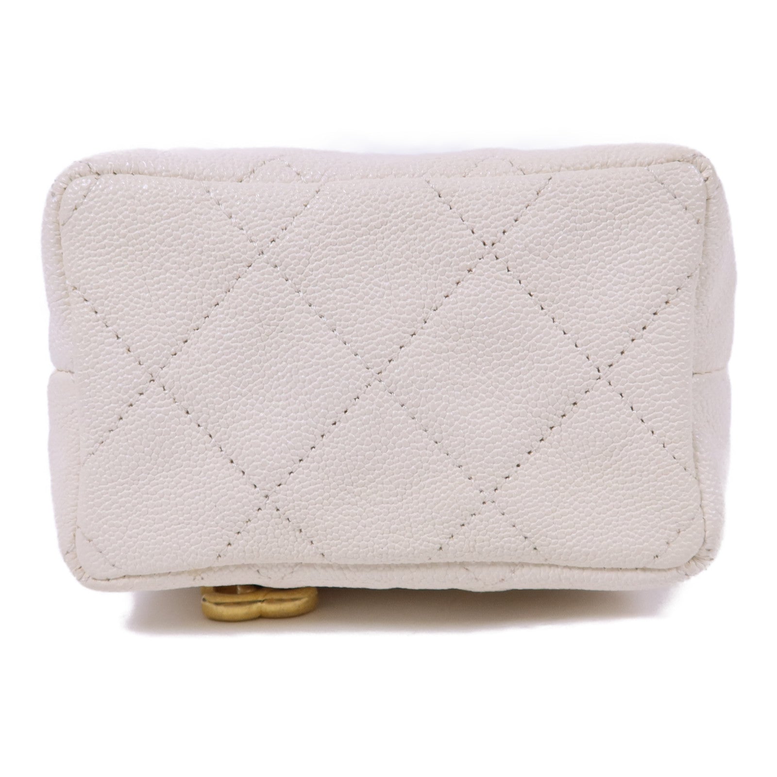 CHANEL 牛皮皮革Mini Chain Shoulder金扣手挽肩背兩用袋