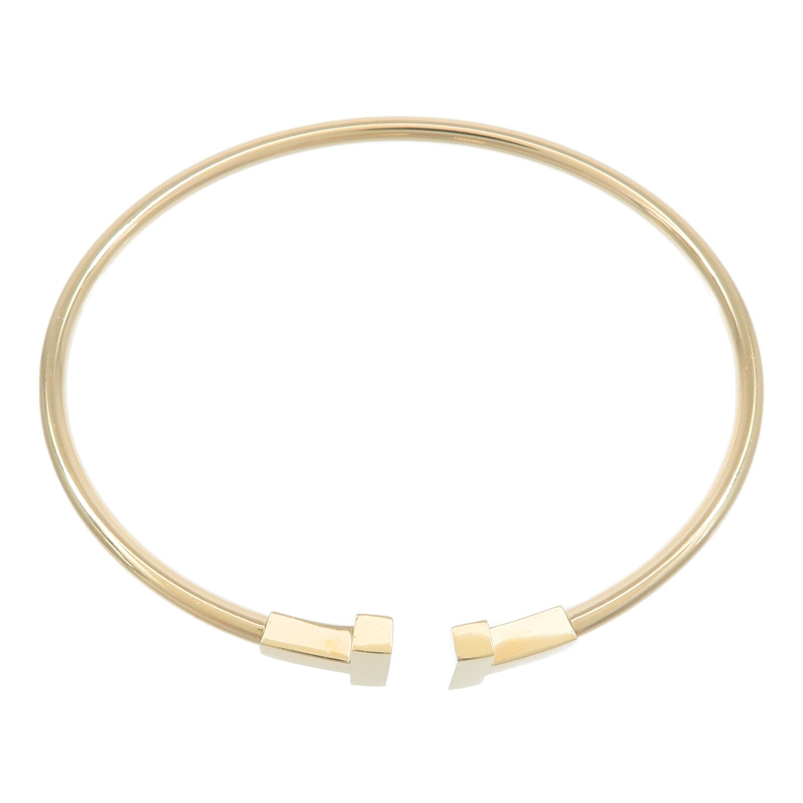 TIFFANY＆CO 18K玫瑰金T Wire手鐲