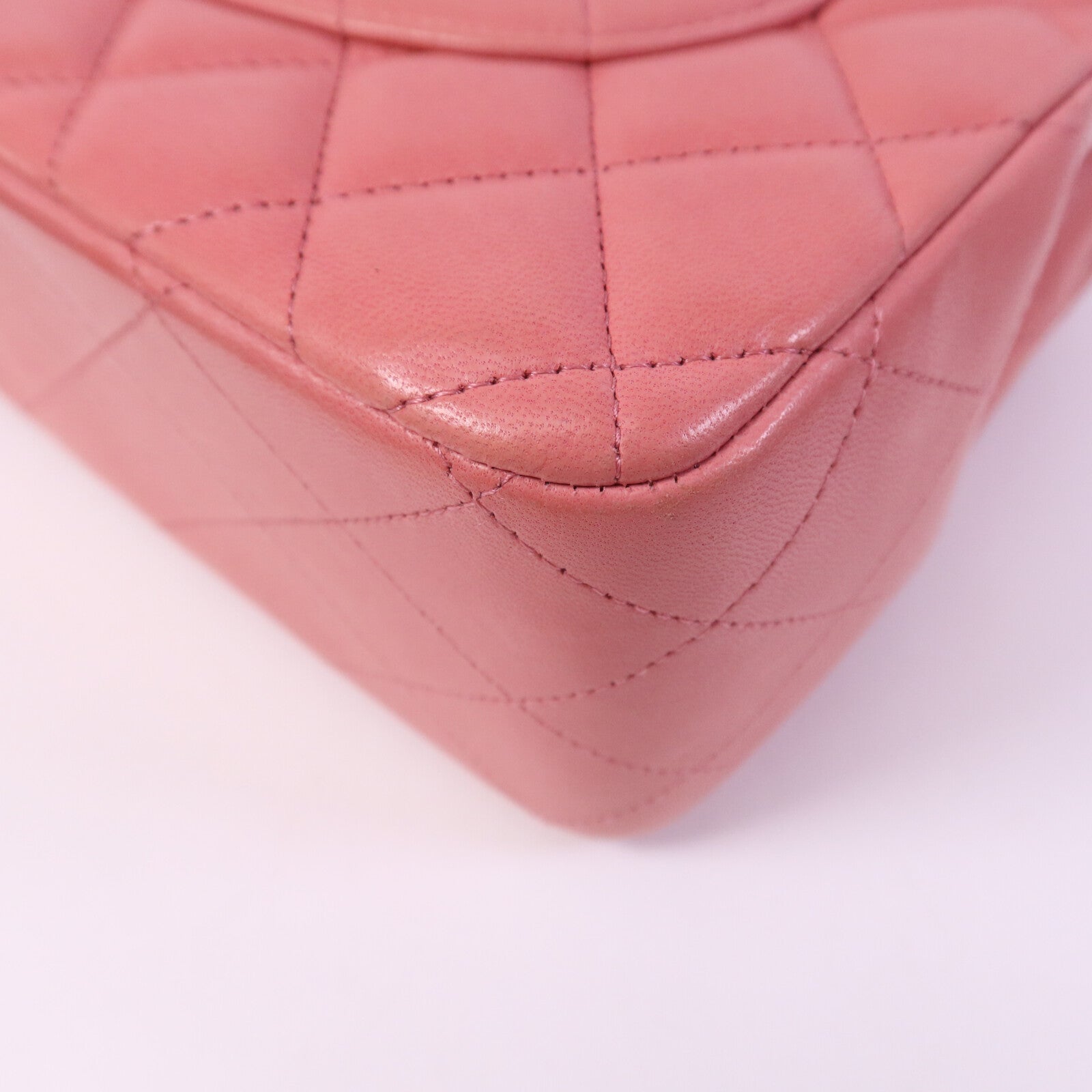 CHANEL 羊皮皮革Large Classic銀扣鏈帶肩背袋