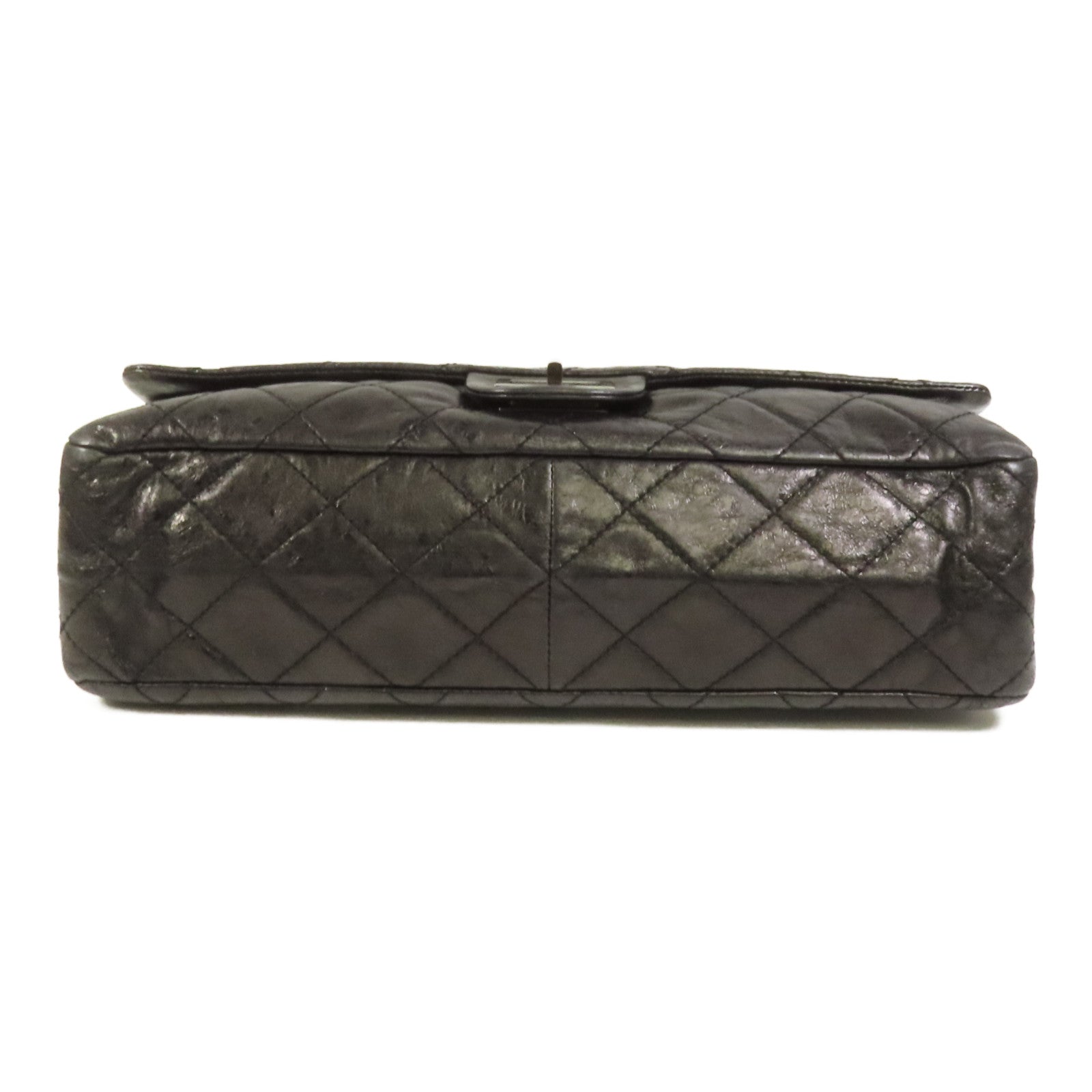 CHANEL 牛皮皮革2.55 Maxi鏈帶肩背袋