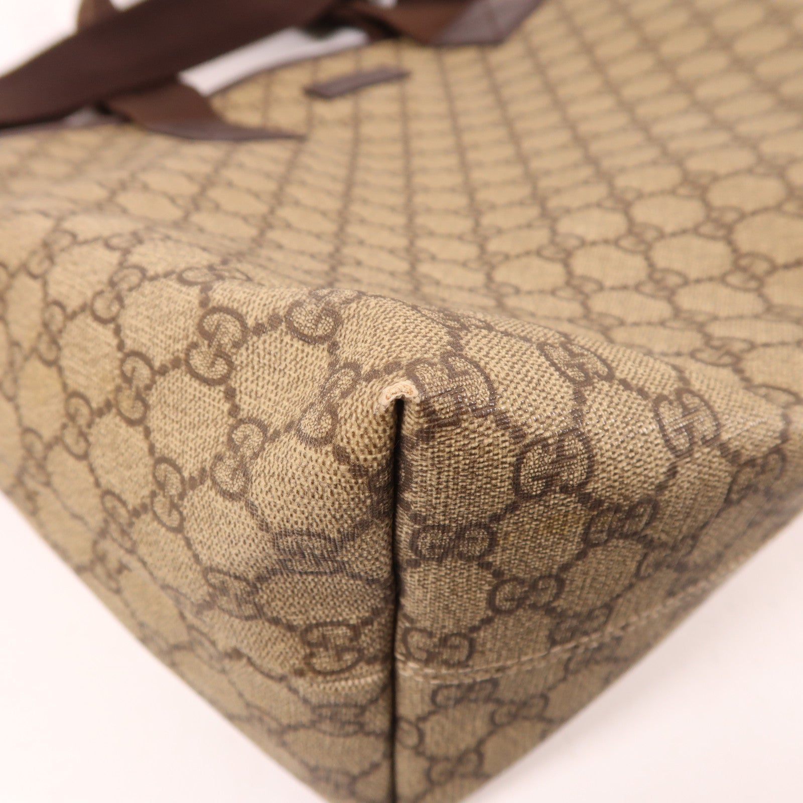GUCCI 塗層帆布2 Way Shoulder銀扣手挽肩背兩用袋