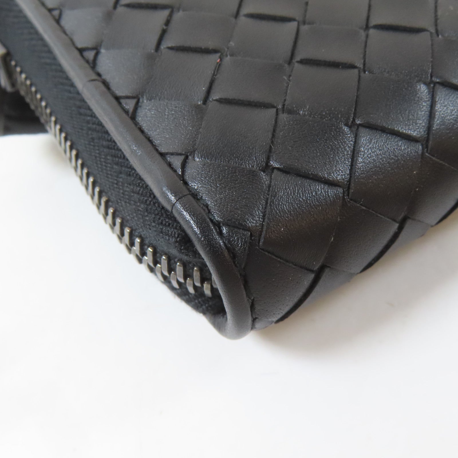 BOTTEGA VENETA 皮革Long Wallet長錢包黑色