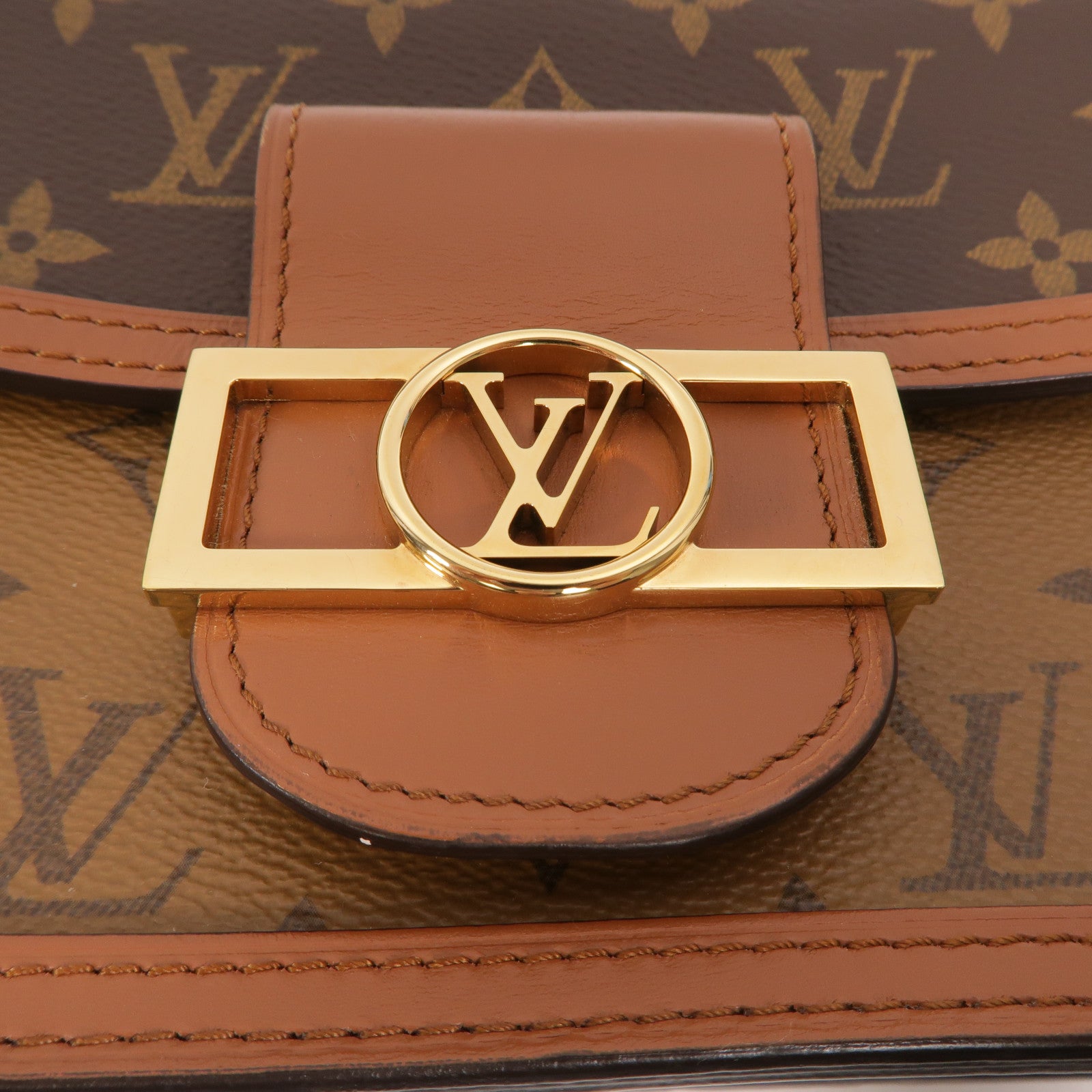 LOUIS VUITTON Monogram Reverse Mini Dauphine肩背袋