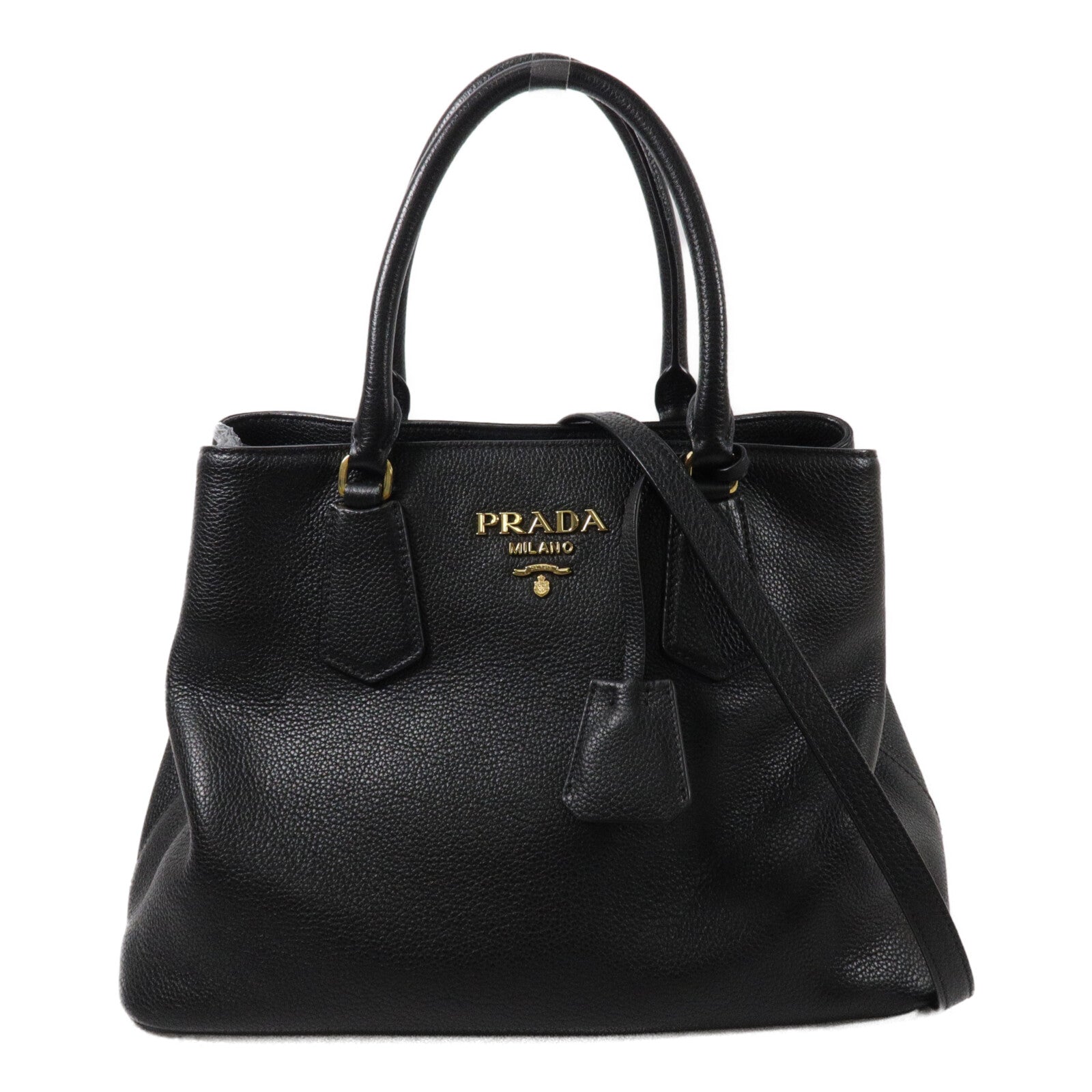 PRADA 牛皮皮革Vitello Daino手挽肩背兩用袋