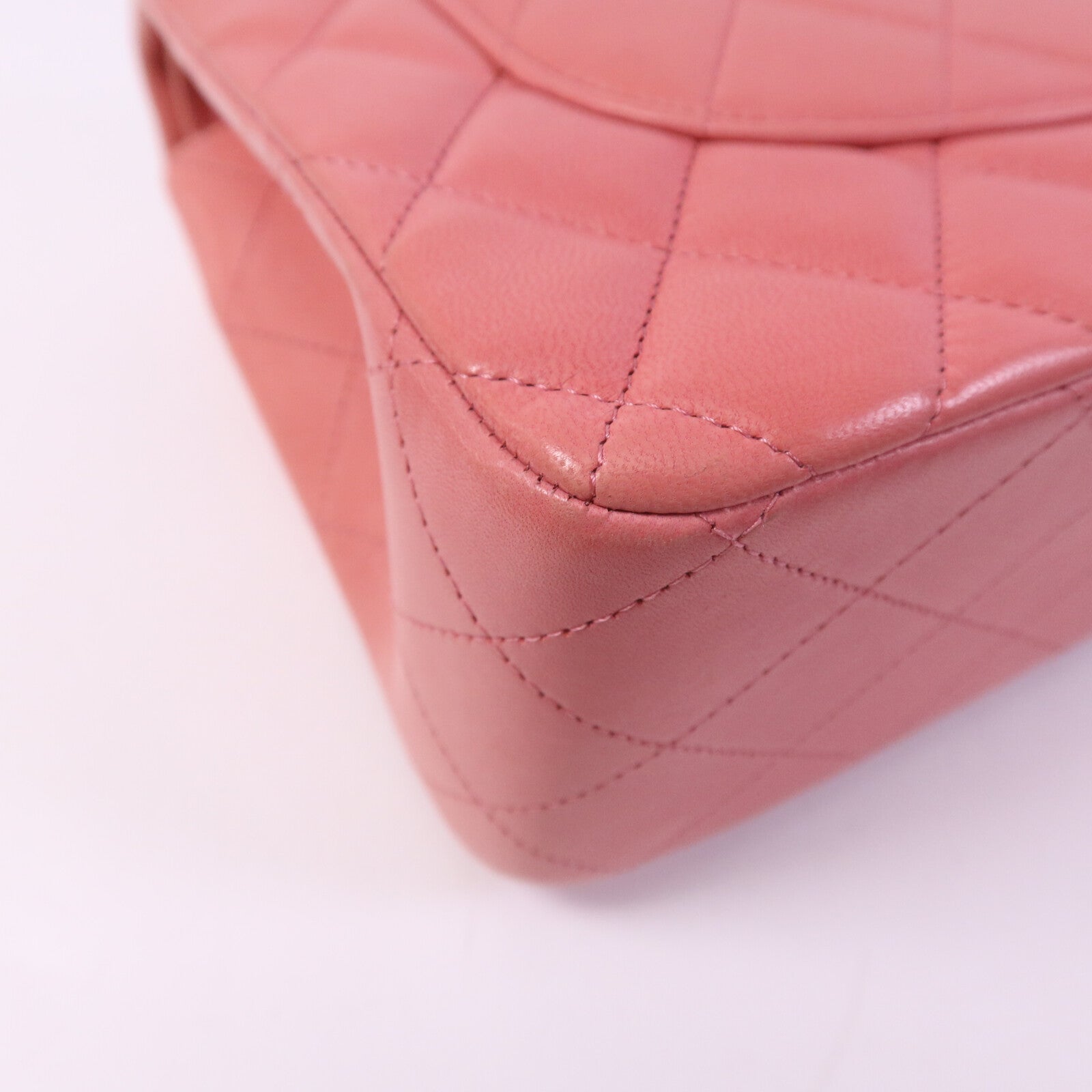 CHANEL 羊皮皮革Large Classic銀扣鏈帶肩背袋
