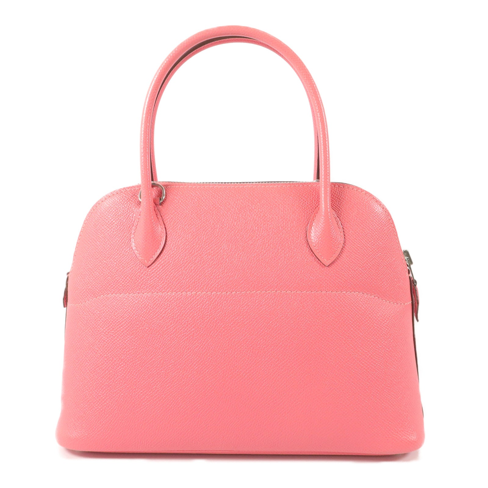 HERMES Epsom皮革Bolide 27手挽肩背兩用袋Rose Azalee
