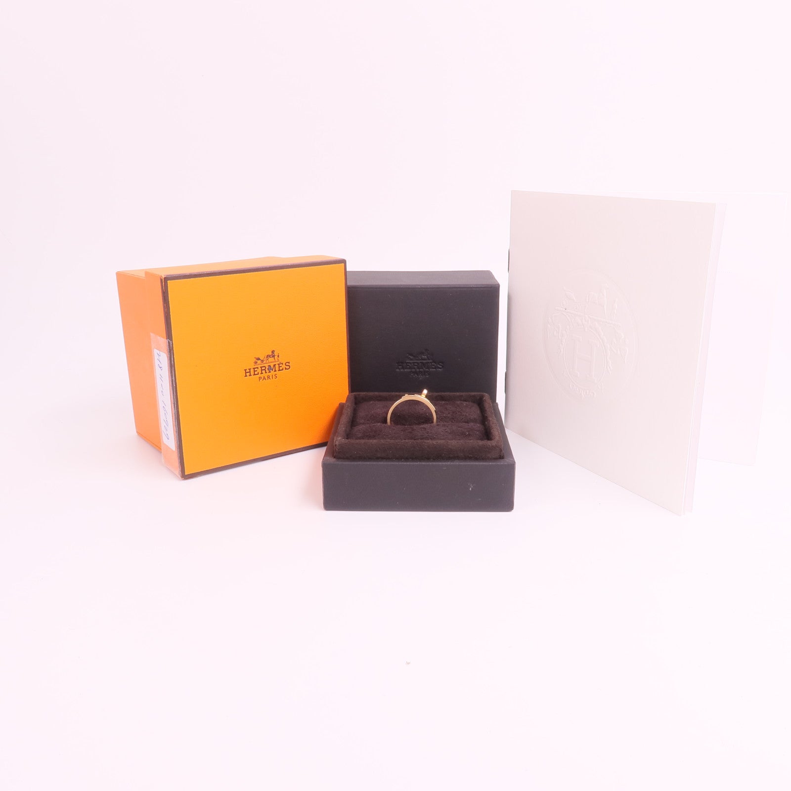 HERMES 18K玫瑰金Kelly Ring戒指