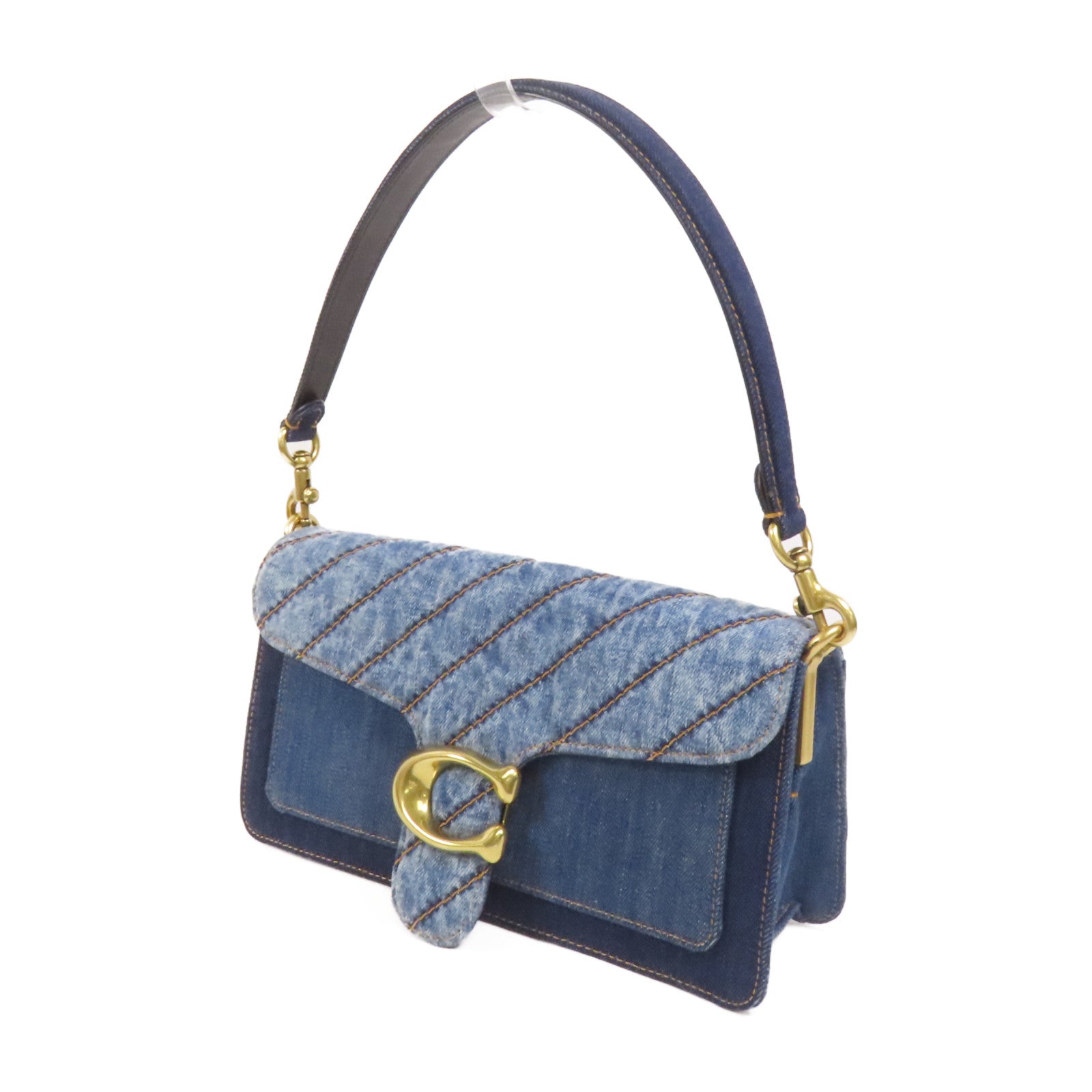 COACH Denim Tabby Bag金扣肩背袋