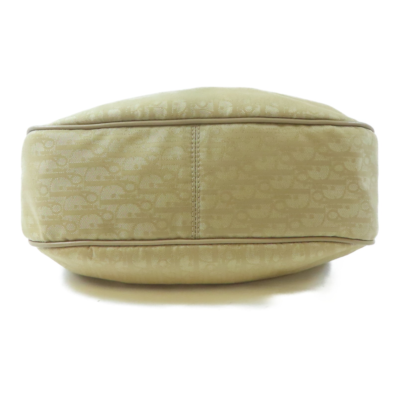 Dior 帆布Shoulder Bag銀扣肩背袋米色