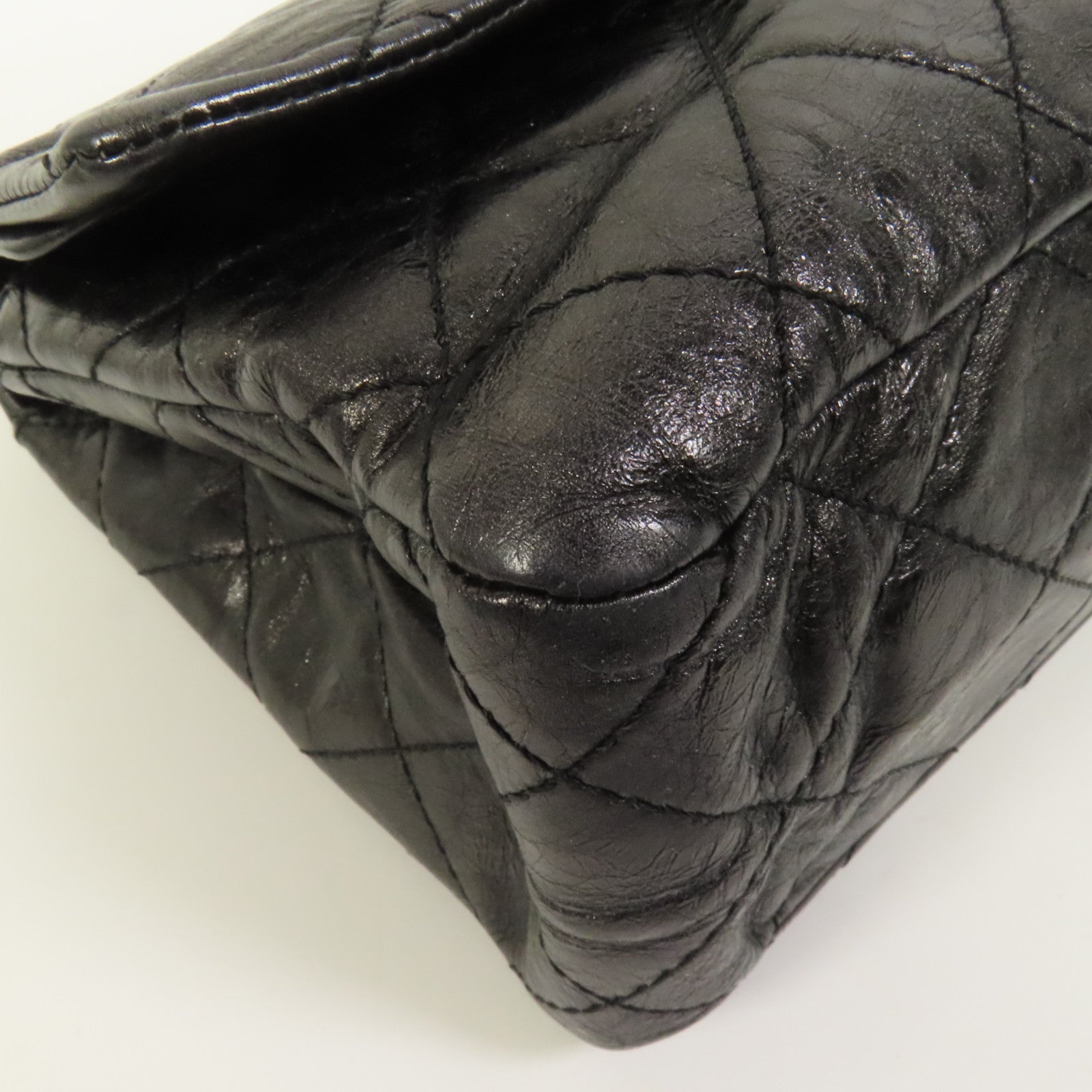 CHANEL 牛皮皮革2.55 Maxi鏈帶肩背袋