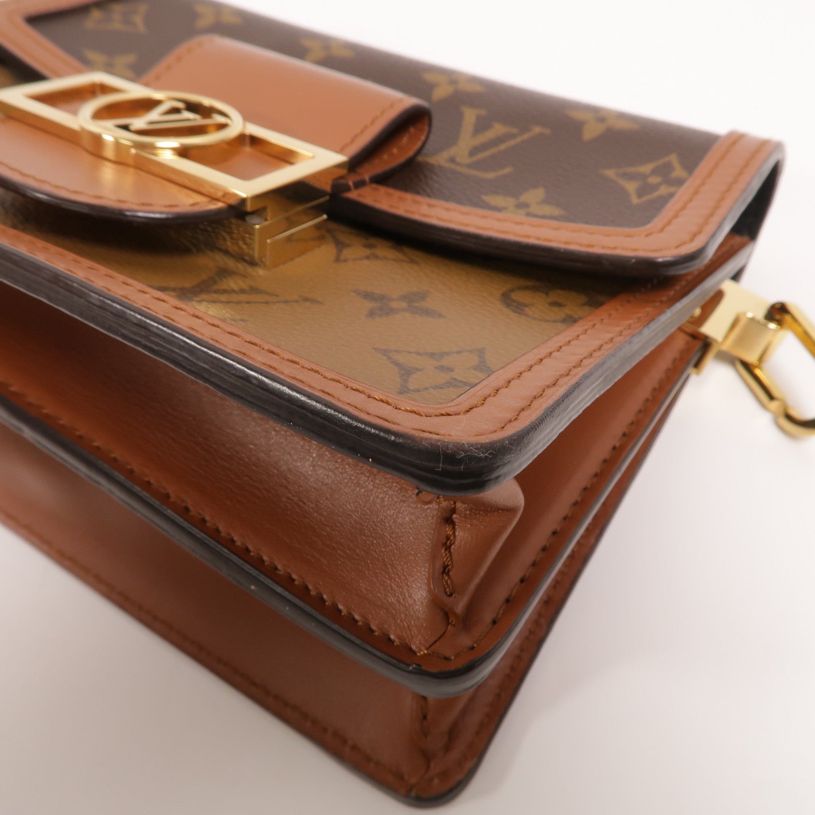 LOUIS VUITTON Monogram Reverse Mini Dauphine肩背袋