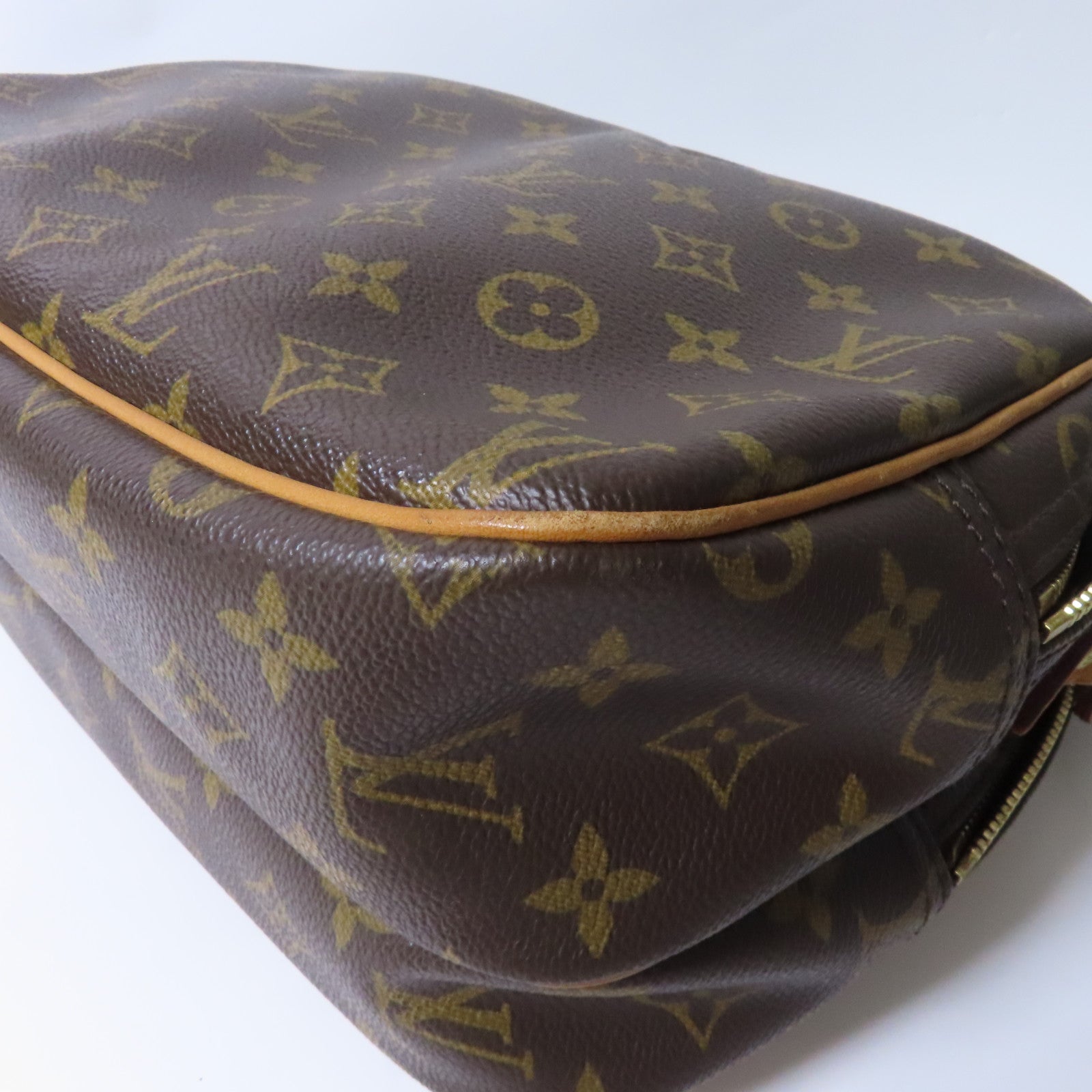 LOUIS VUITTON Monogram Reporter PM金扣肩背袋肩背袋