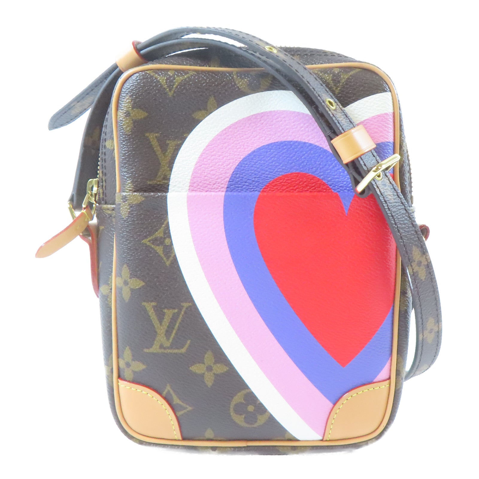LOUIS VUITTON 【激減優惠】Monogram Game On Paname金扣肩背袋啡色