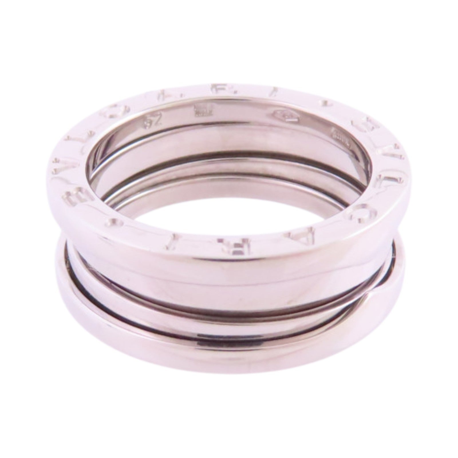 BVLGARI 18K白金B-Zero1 2 Band Ring戒指#52/US#5.5