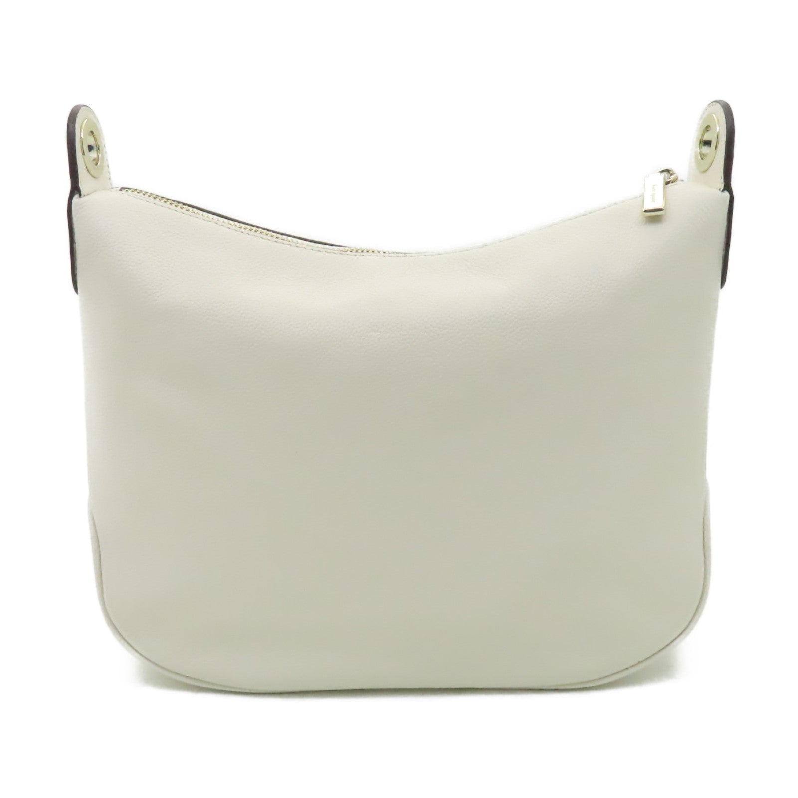 Kate Spade 【激減優惠】牛皮皮革Shoulder Bag金扣/銀扣肩背袋白色