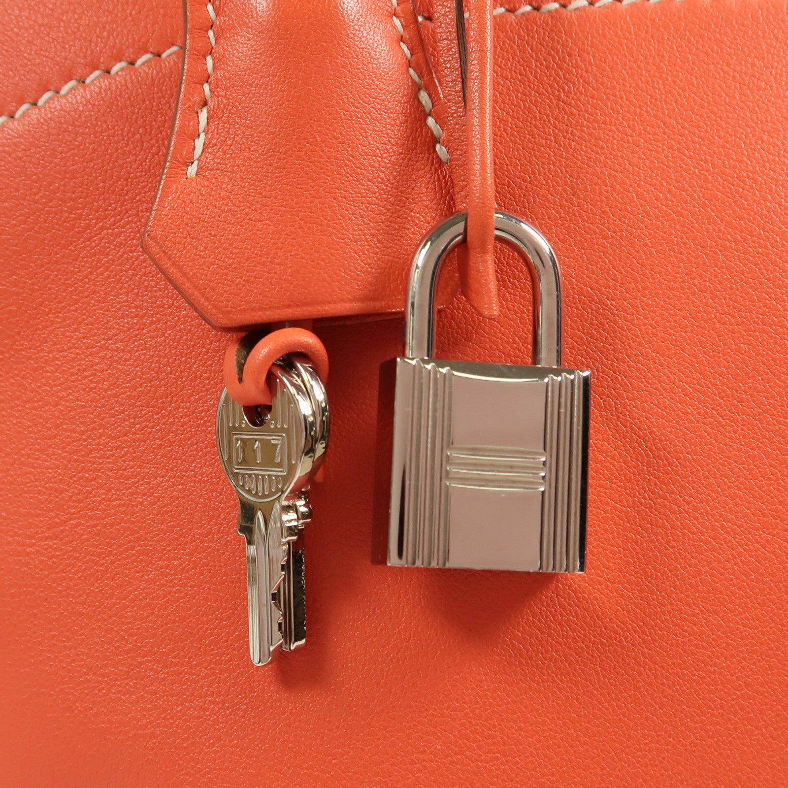 HERMES Sikkim皮革Bolide Relax 35銀扣手挽袋Rose Jaipur