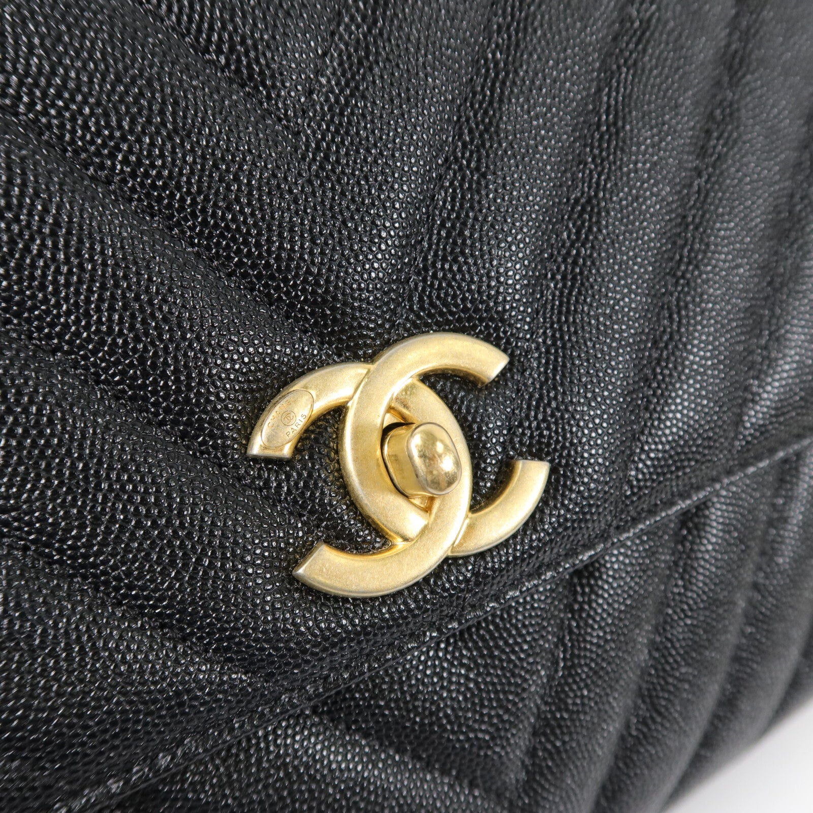 CHANEL 牛皮皮革Coco Handle Medium手挽肩背兩用袋