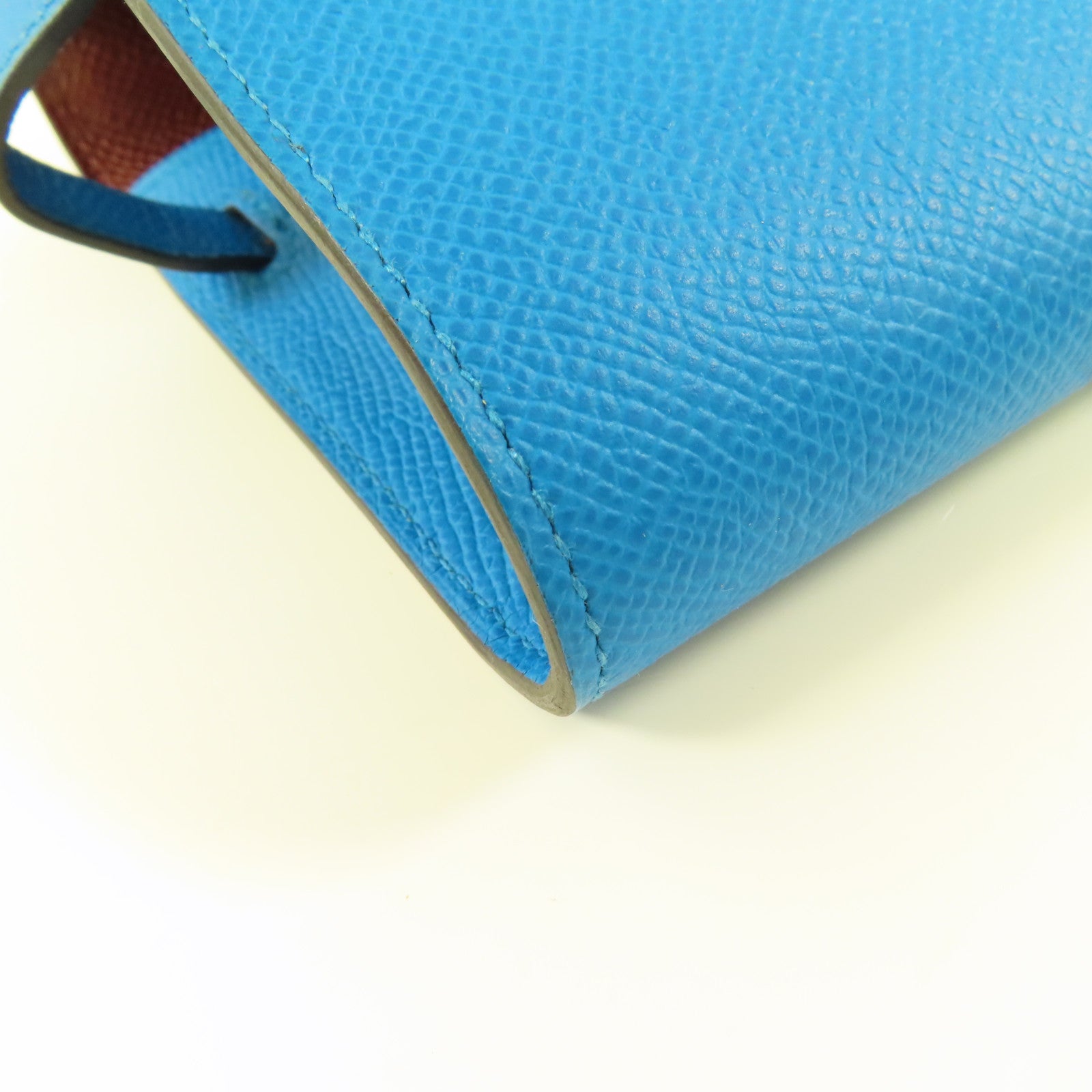 HERMES Epsom皮革Kelly To Go金扣肩背袋Blue Zanzibar