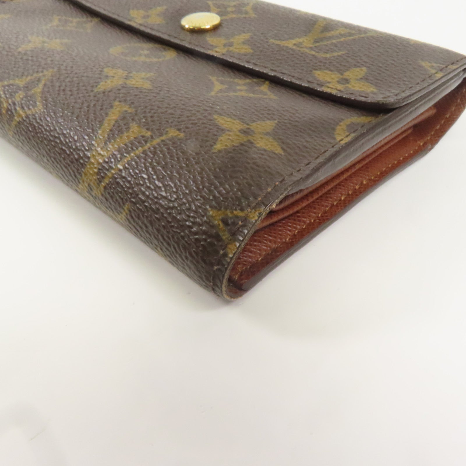 LOUIS VUITTON Monogram Alexandra Wallet金扣錢包棕色