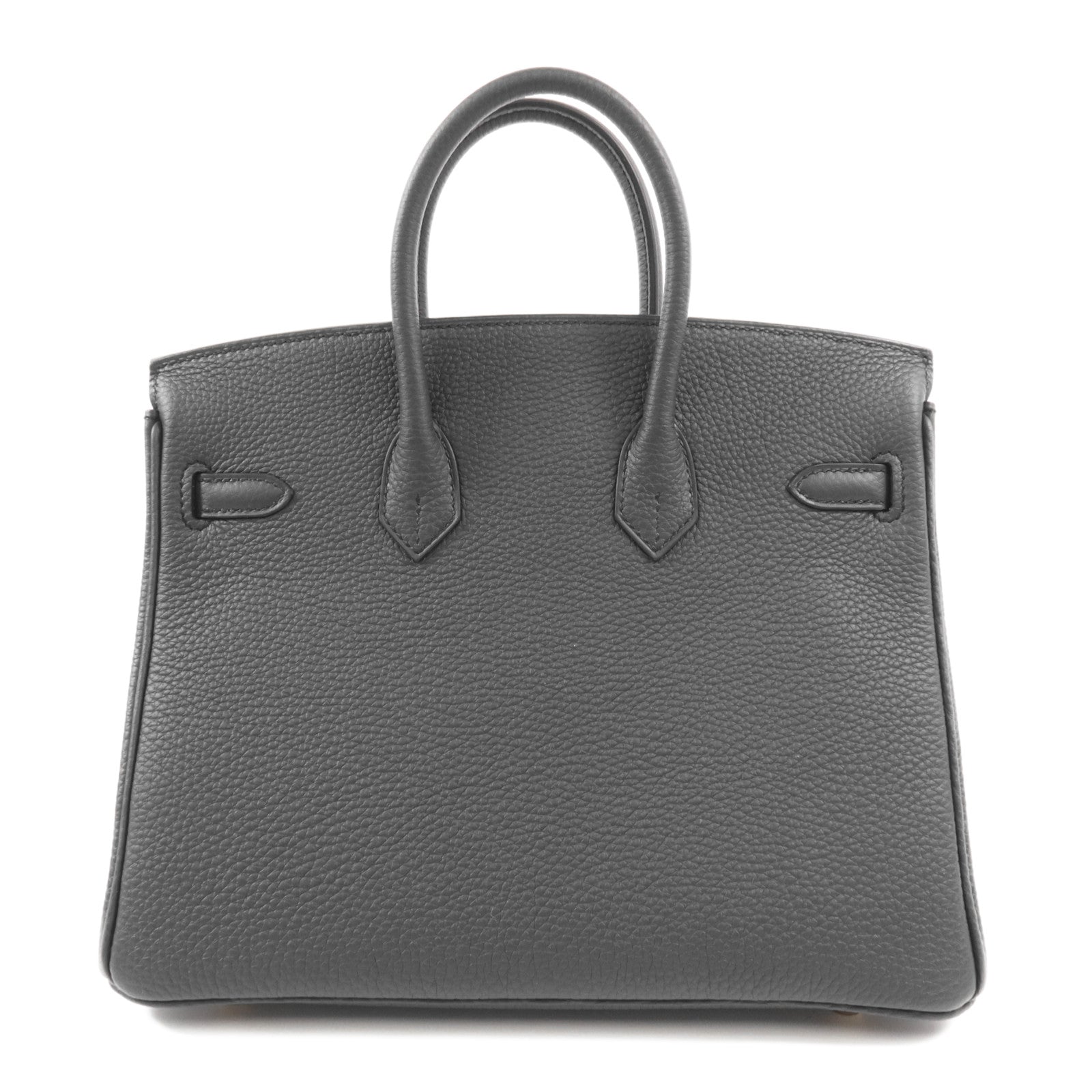 HERMES Togo皮革Birkin 25金扣手挽袋Plomb
