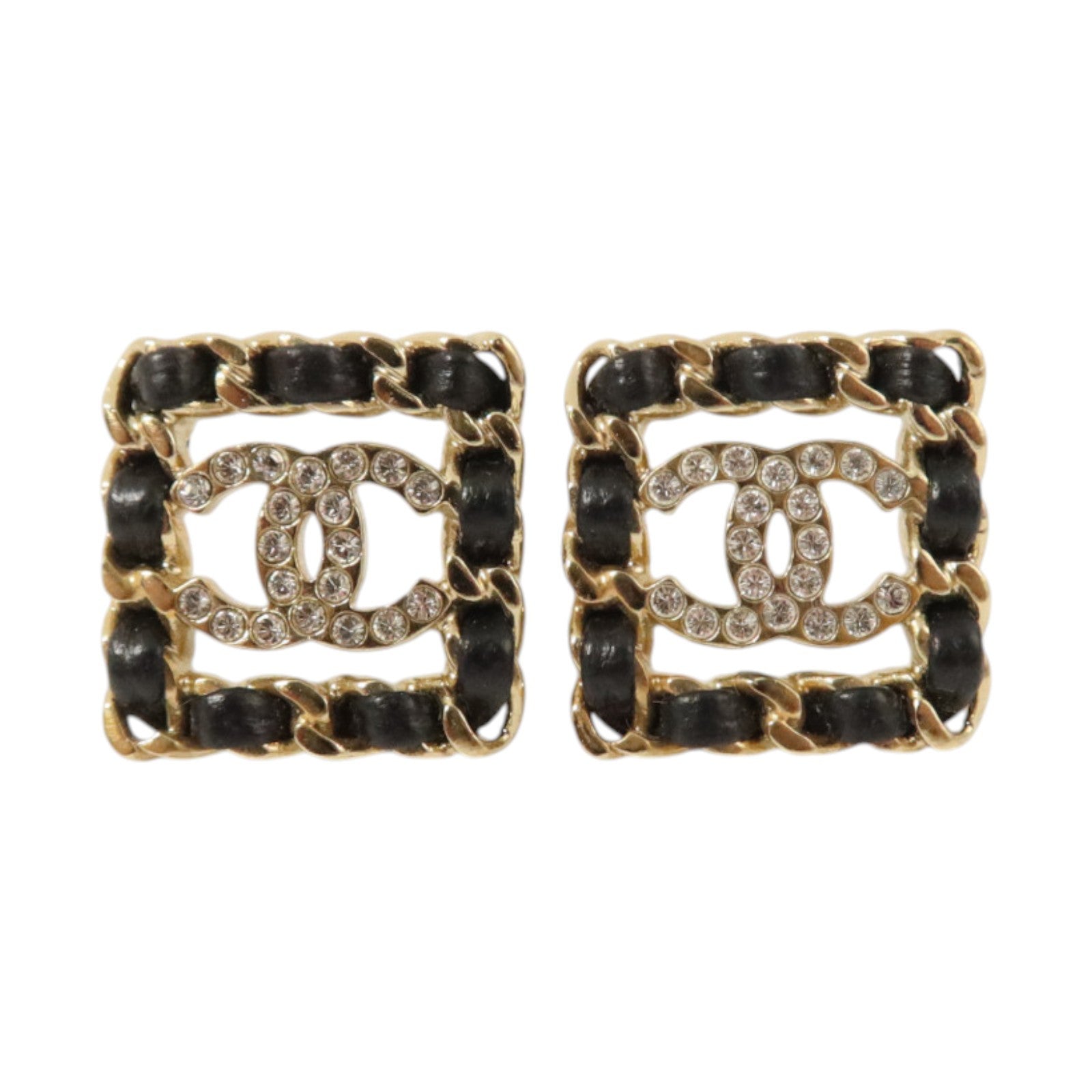 CHANEL 金屬/皮革Earrings耳環