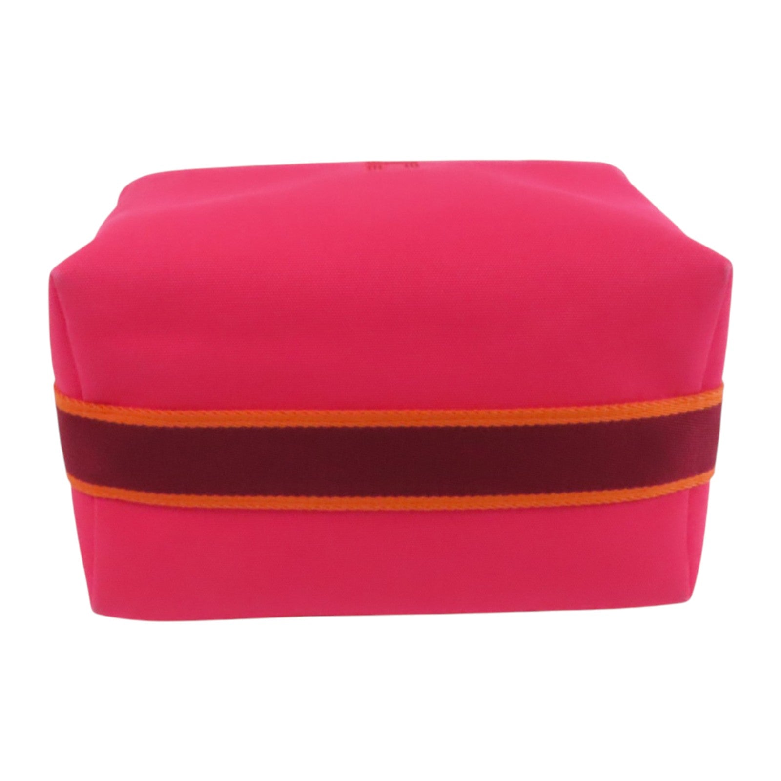 HERMES 帆布Bride A Brac GM銀扣手挽袋