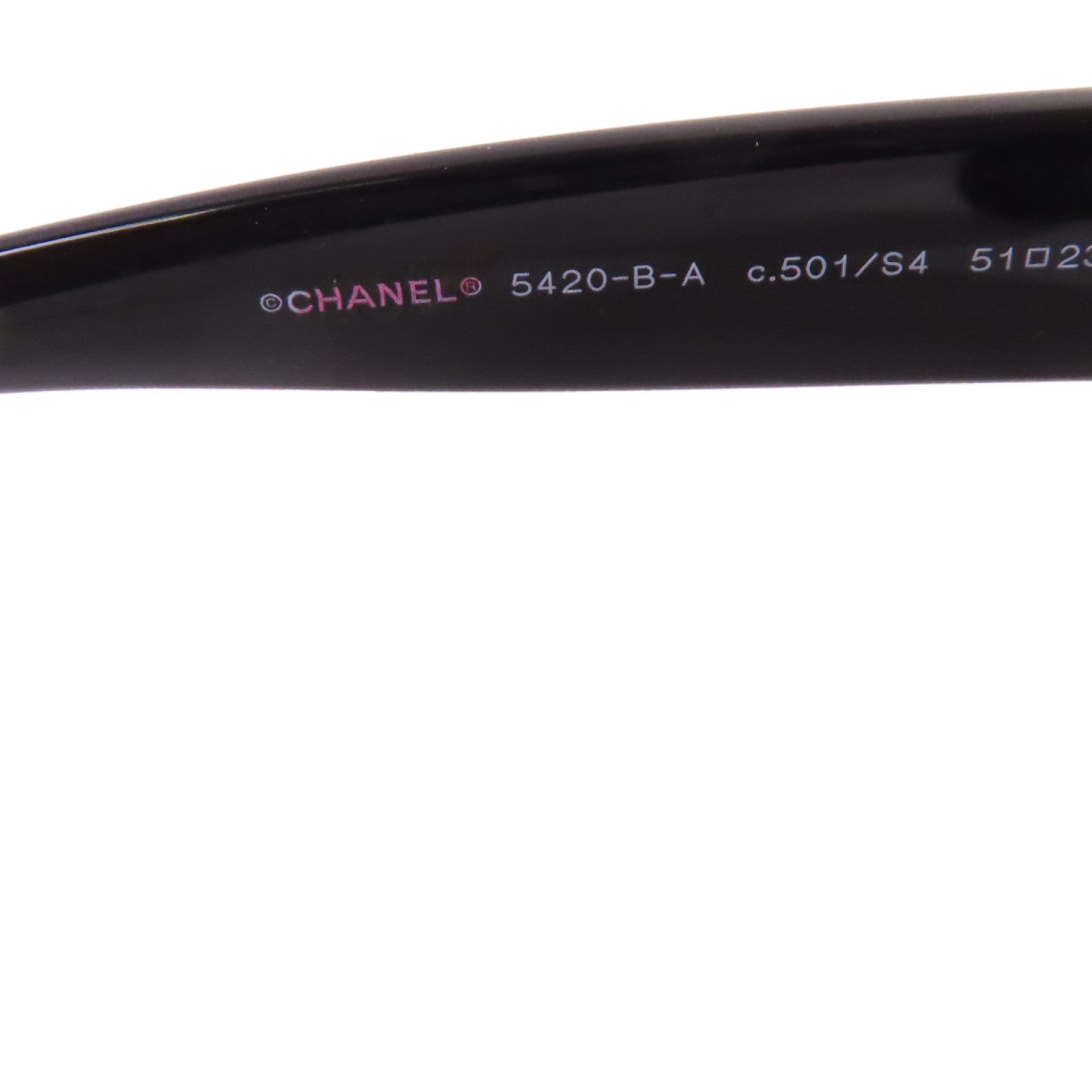 CHANEL PVC/水鑽Sunglasses太陽眼鏡黑色