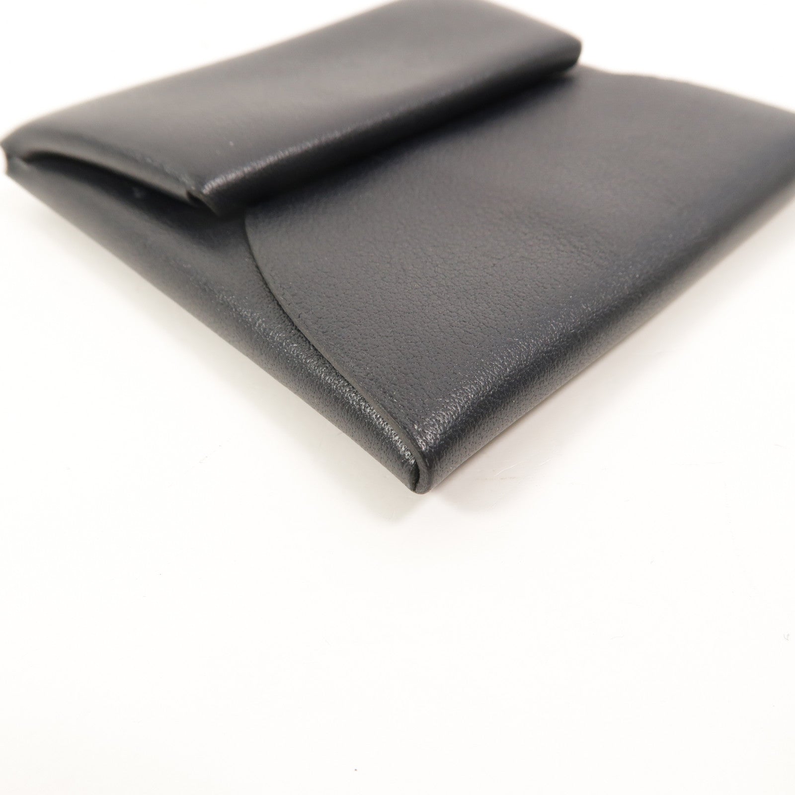 HERMES Swift皮革Bastia零錢包Noir