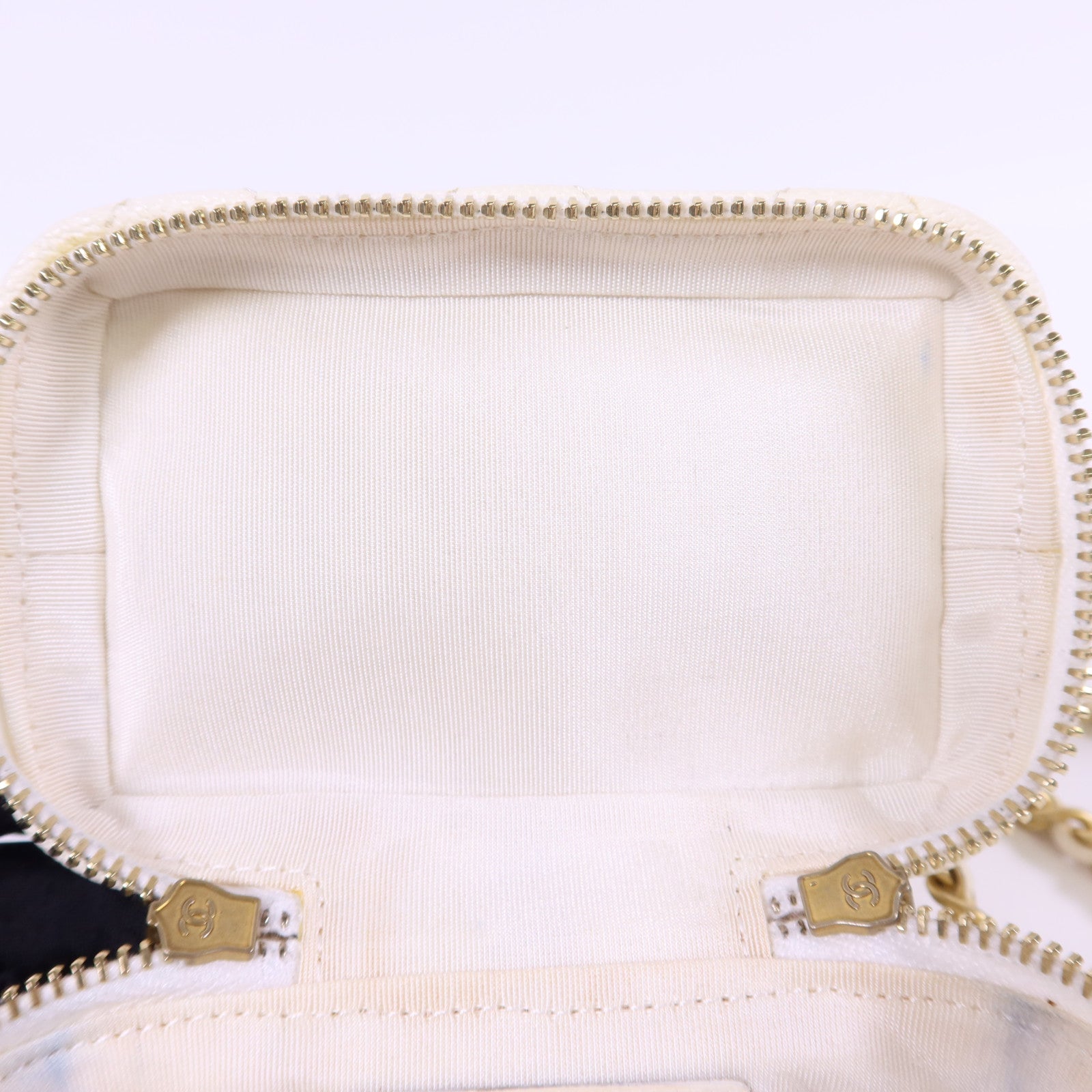 CHANEL 牛皮皮革Mini Chain Shoulder金扣手挽肩背兩用袋