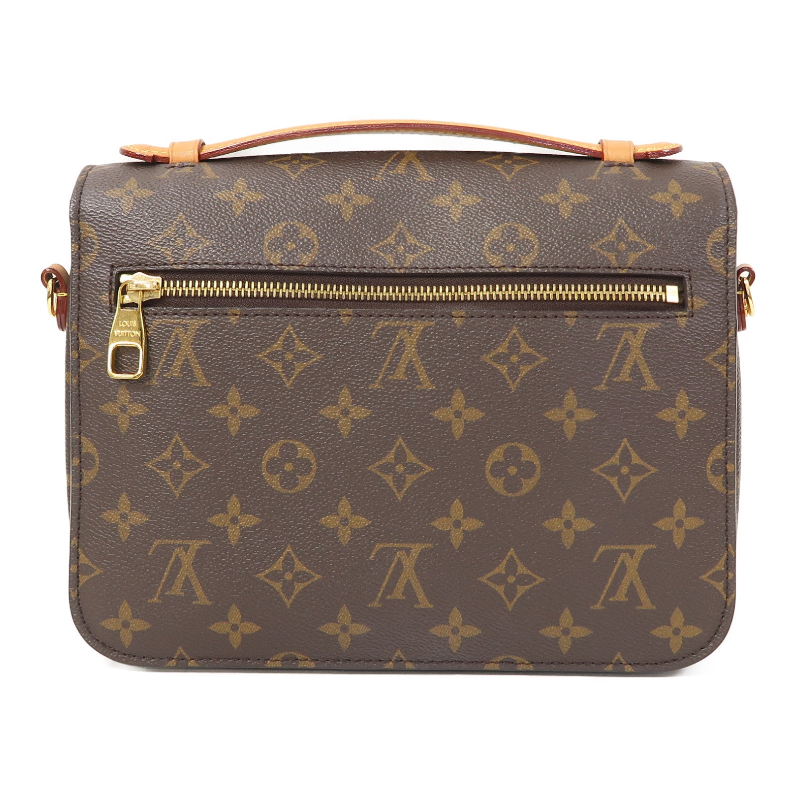 LOUIS VUITTON 【激減優惠】Monogram Pochette Metis金扣手挽肩背兩用袋啡色