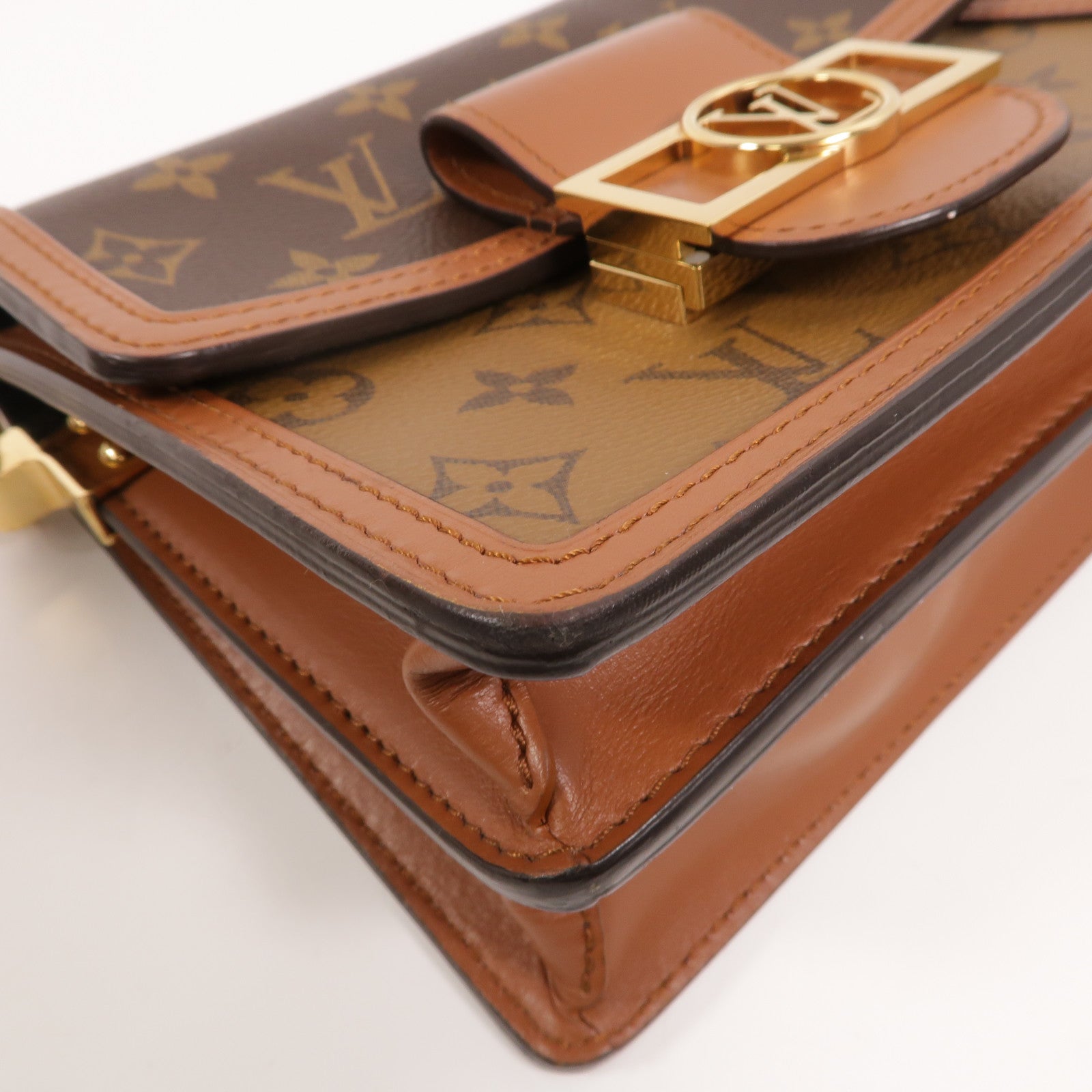 LOUIS VUITTON Monogram Reverse Mini Dauphine肩背袋