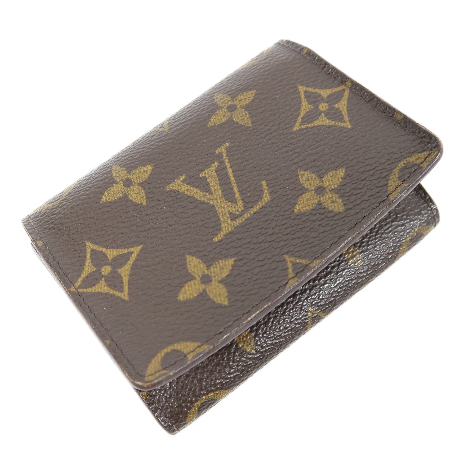 LOUIS VUITTON Monogram Card Case卡片套啡色
