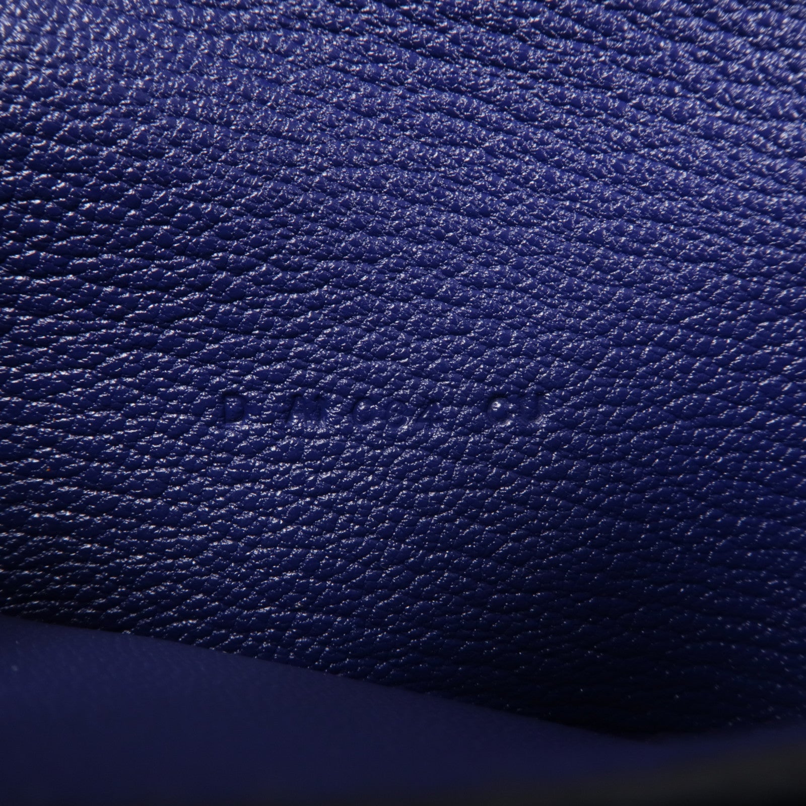 HERMES Chevre皮革Kelly Wallet錢包Bleu Encre